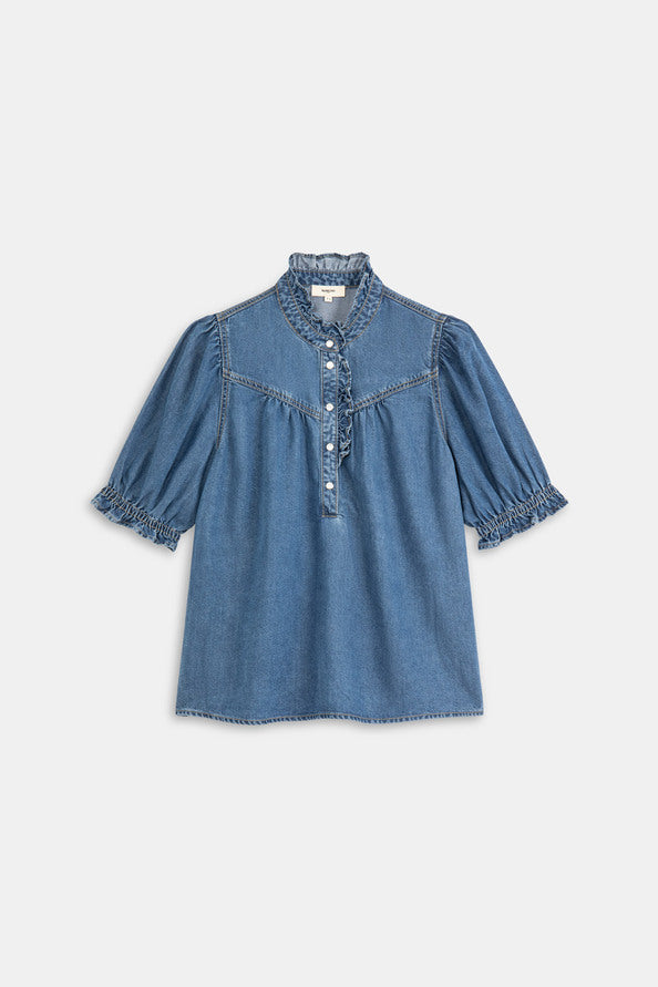 Louise Top - Bleu Jean
