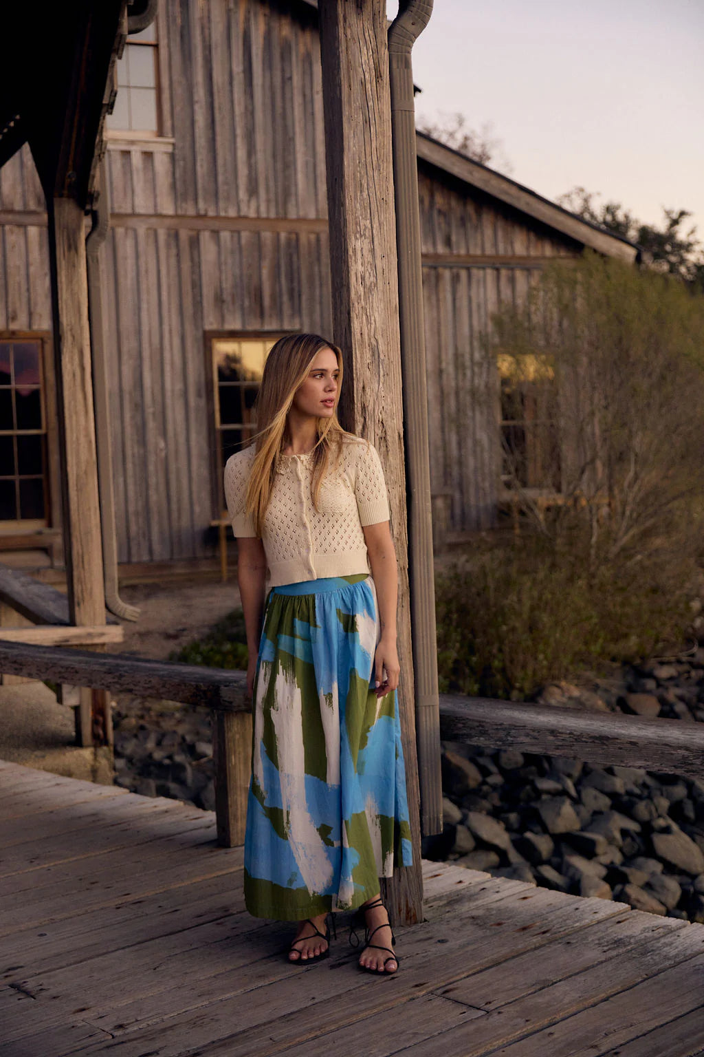 Kit Skirt - Brushstroke