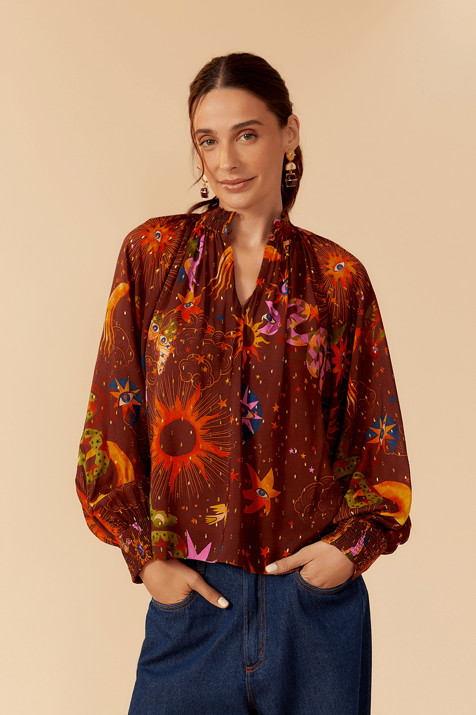 Fantastic Blouse w/Metallic Thread