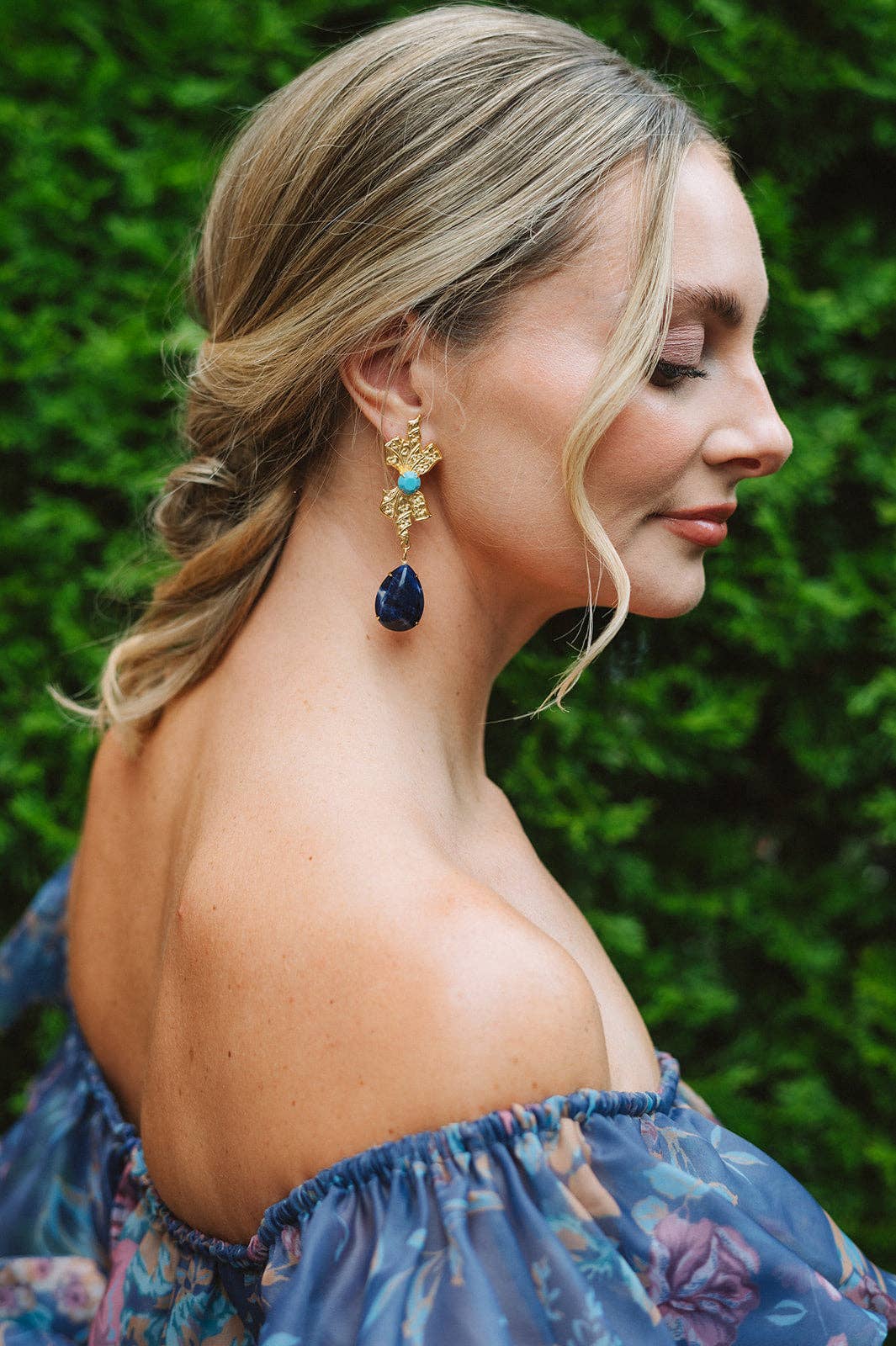 Opera Earring in Turquoise