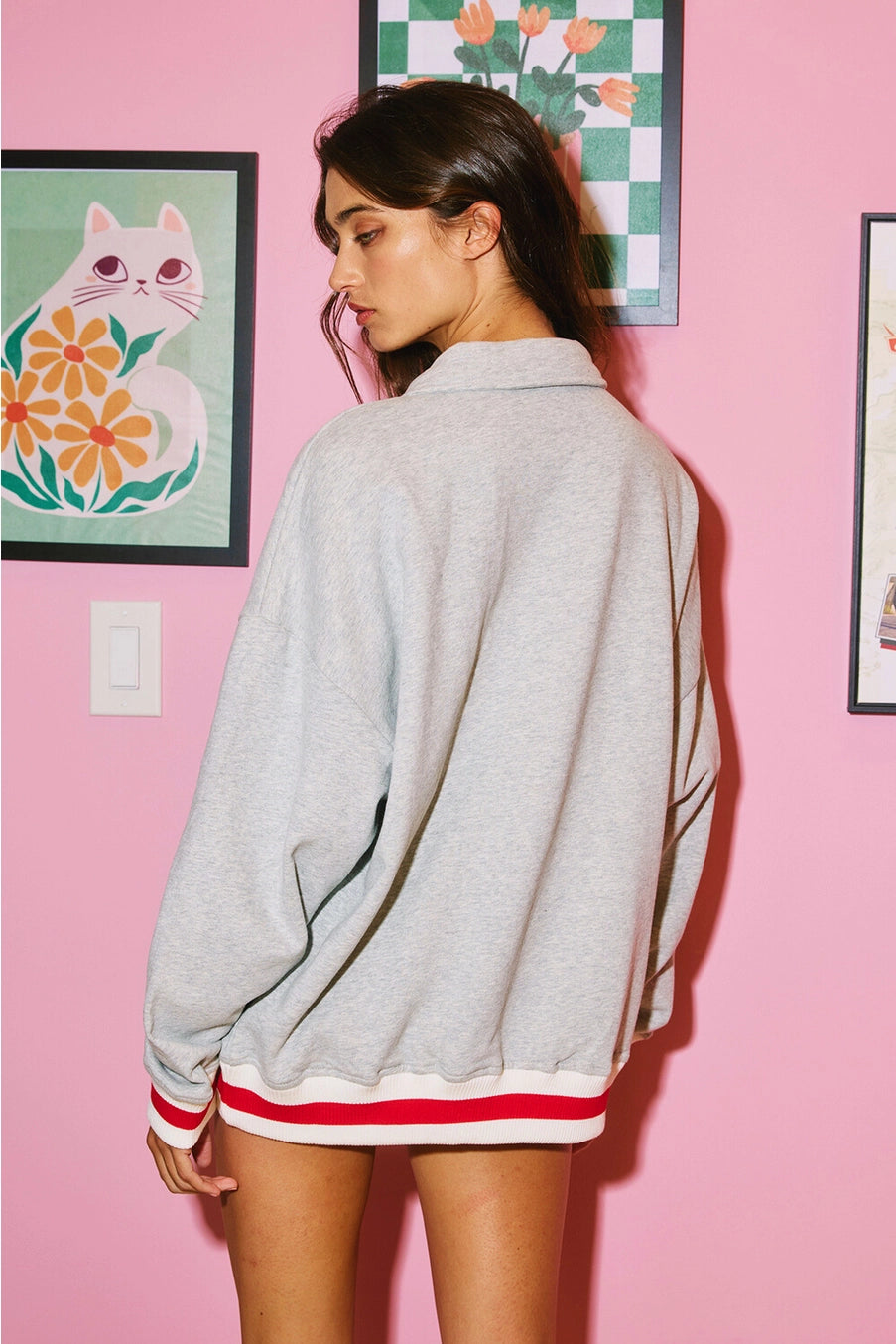 Georgia Stripe Sweatshirt