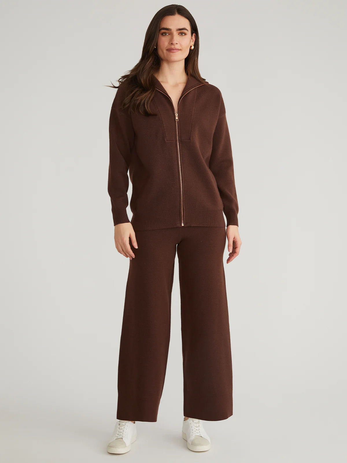 Miranda Wide Leg Pant - Shaved Chocolate