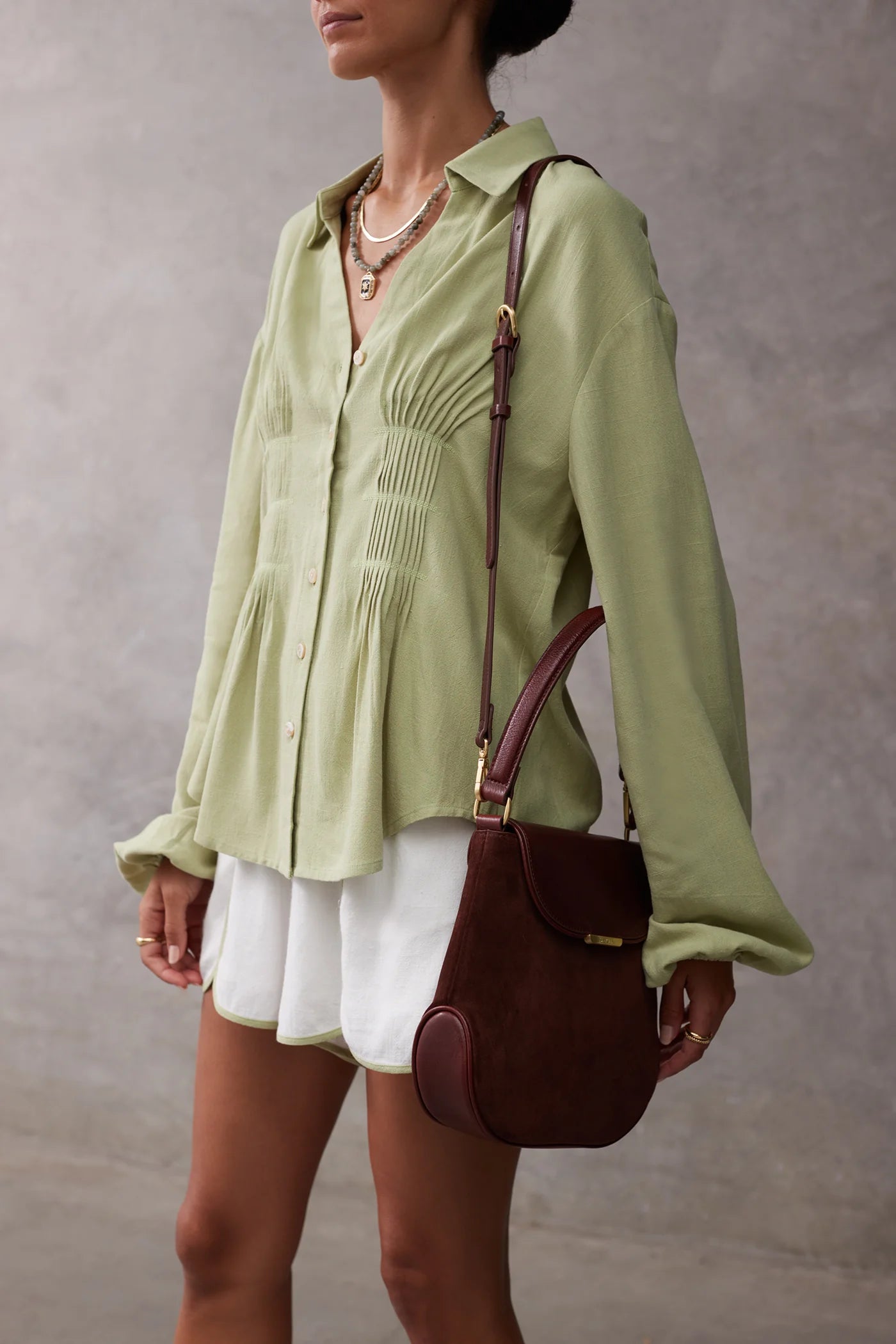 The Palmer Top - Pistachio