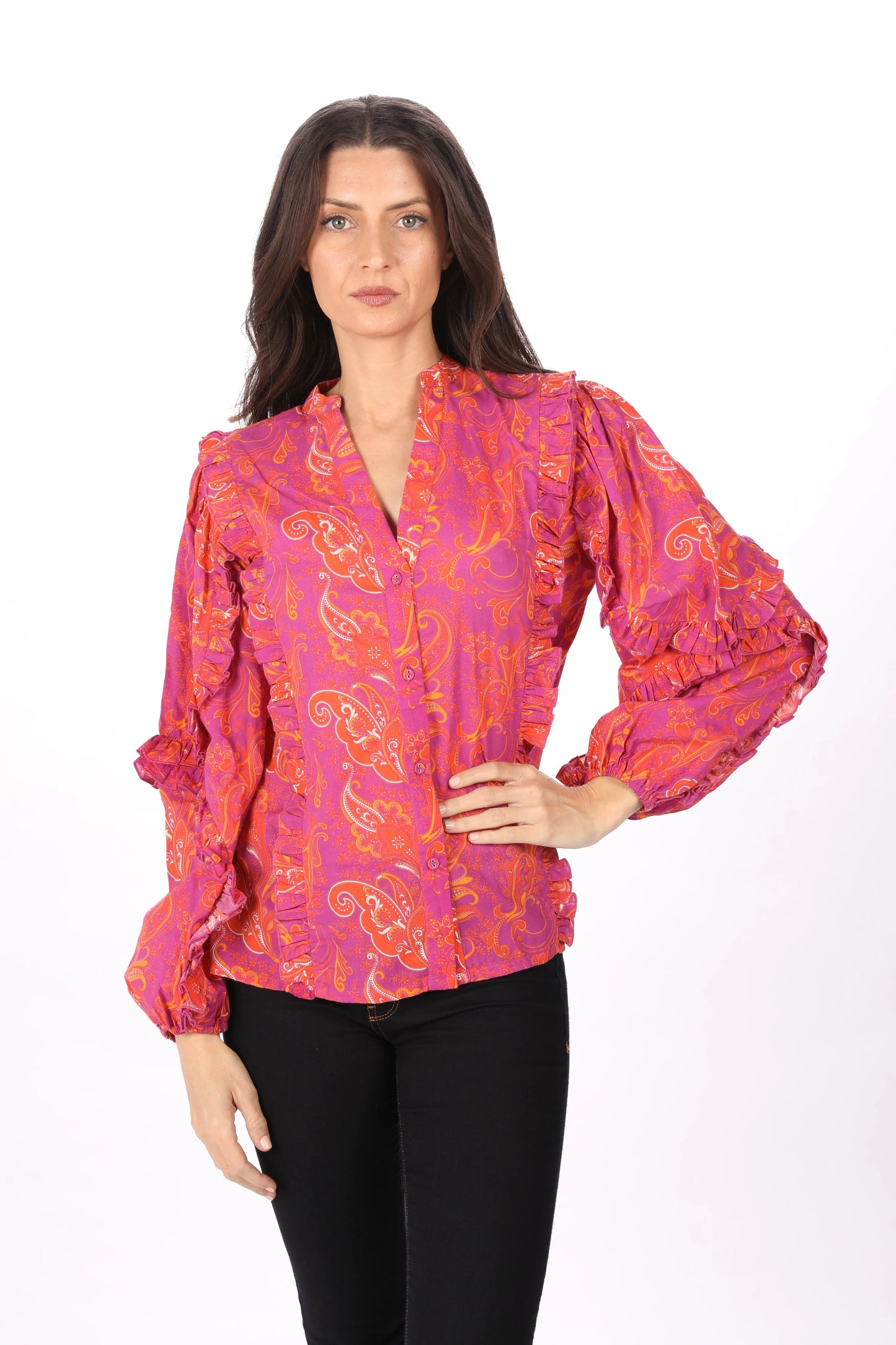 Mila Blouse - Retro Paisley