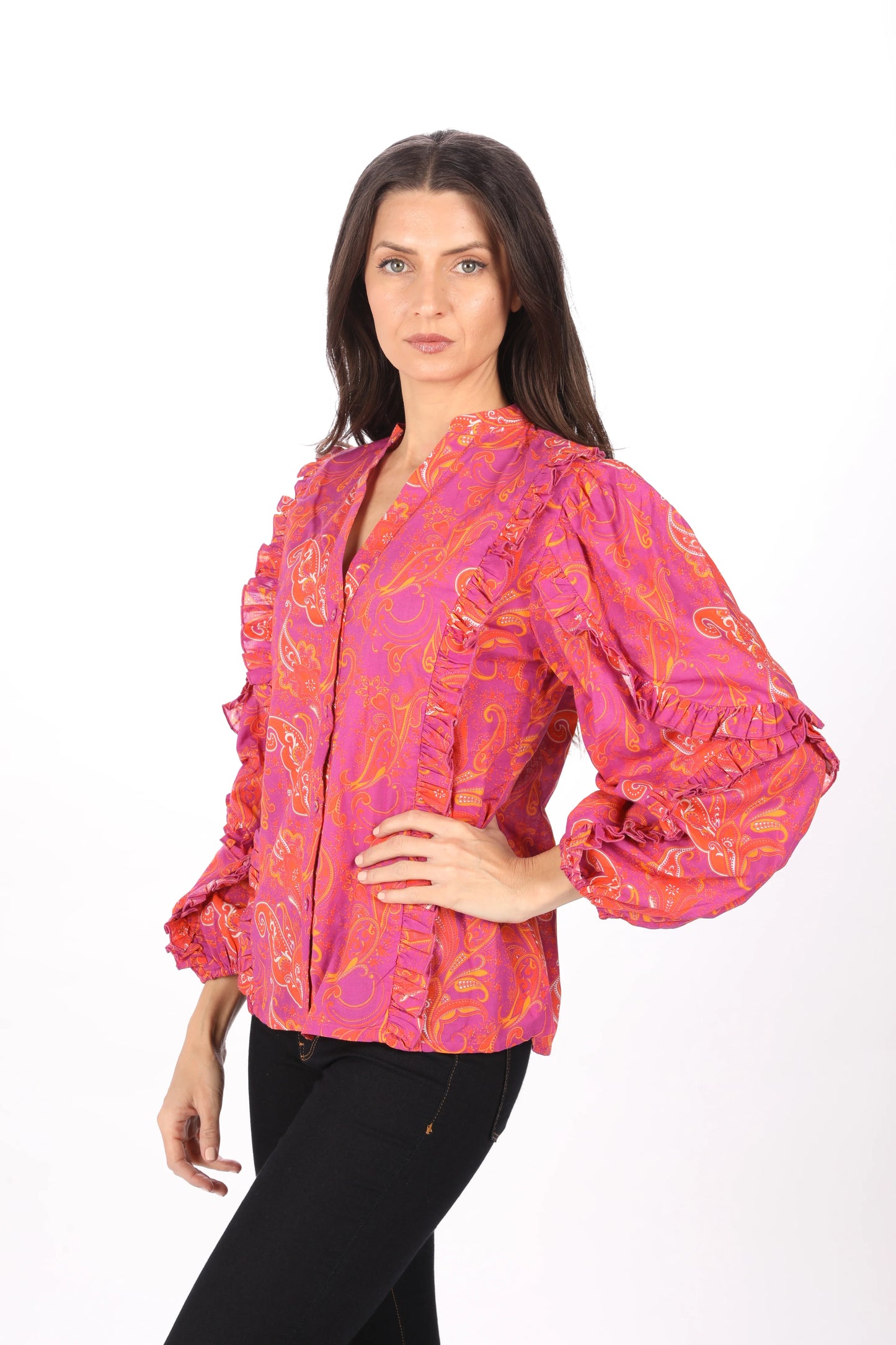 Mila Blouse - Retro Paisley