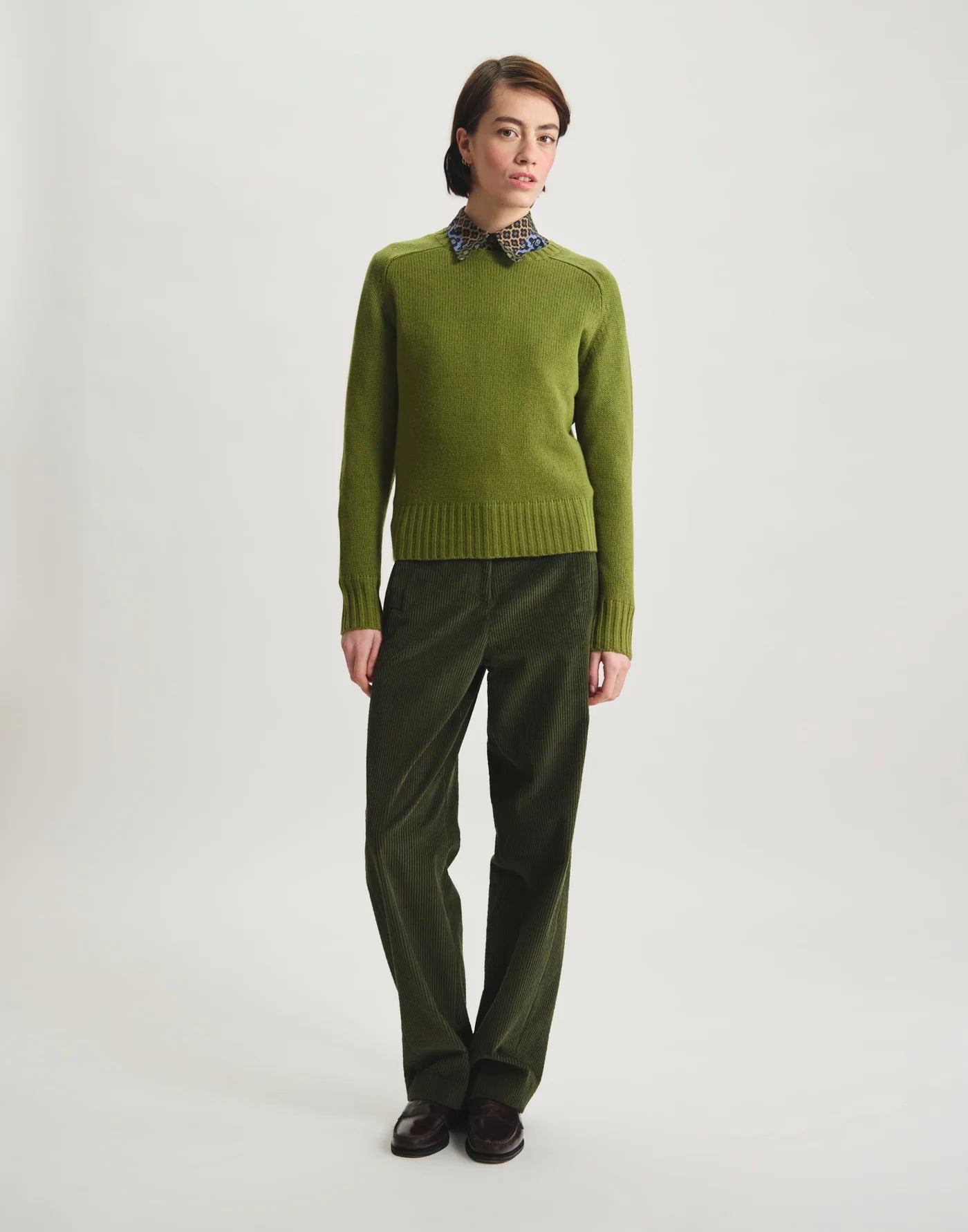 Arthur Whool Sweater - Khaki Green