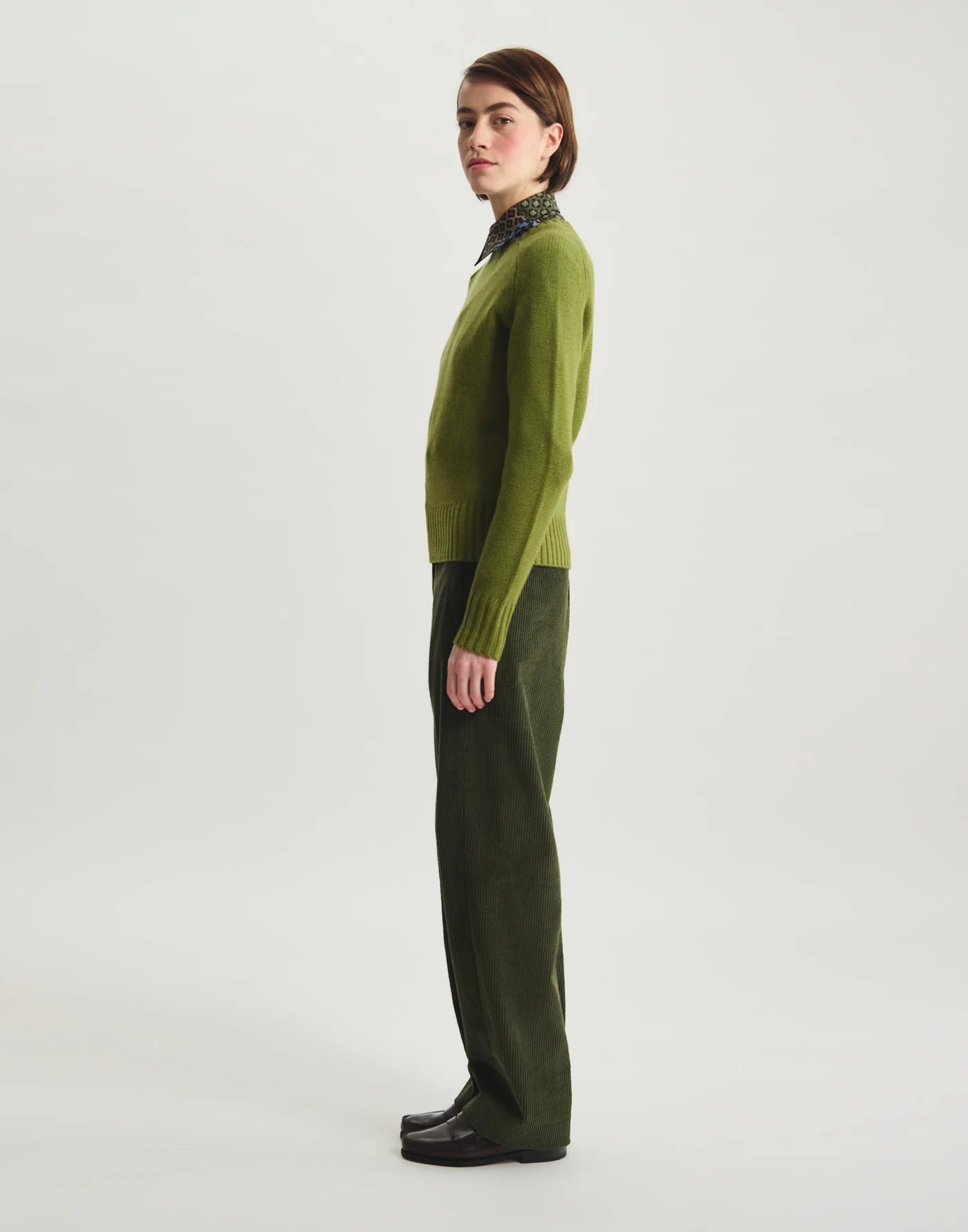 Arthur Whool Sweater - Khaki Green