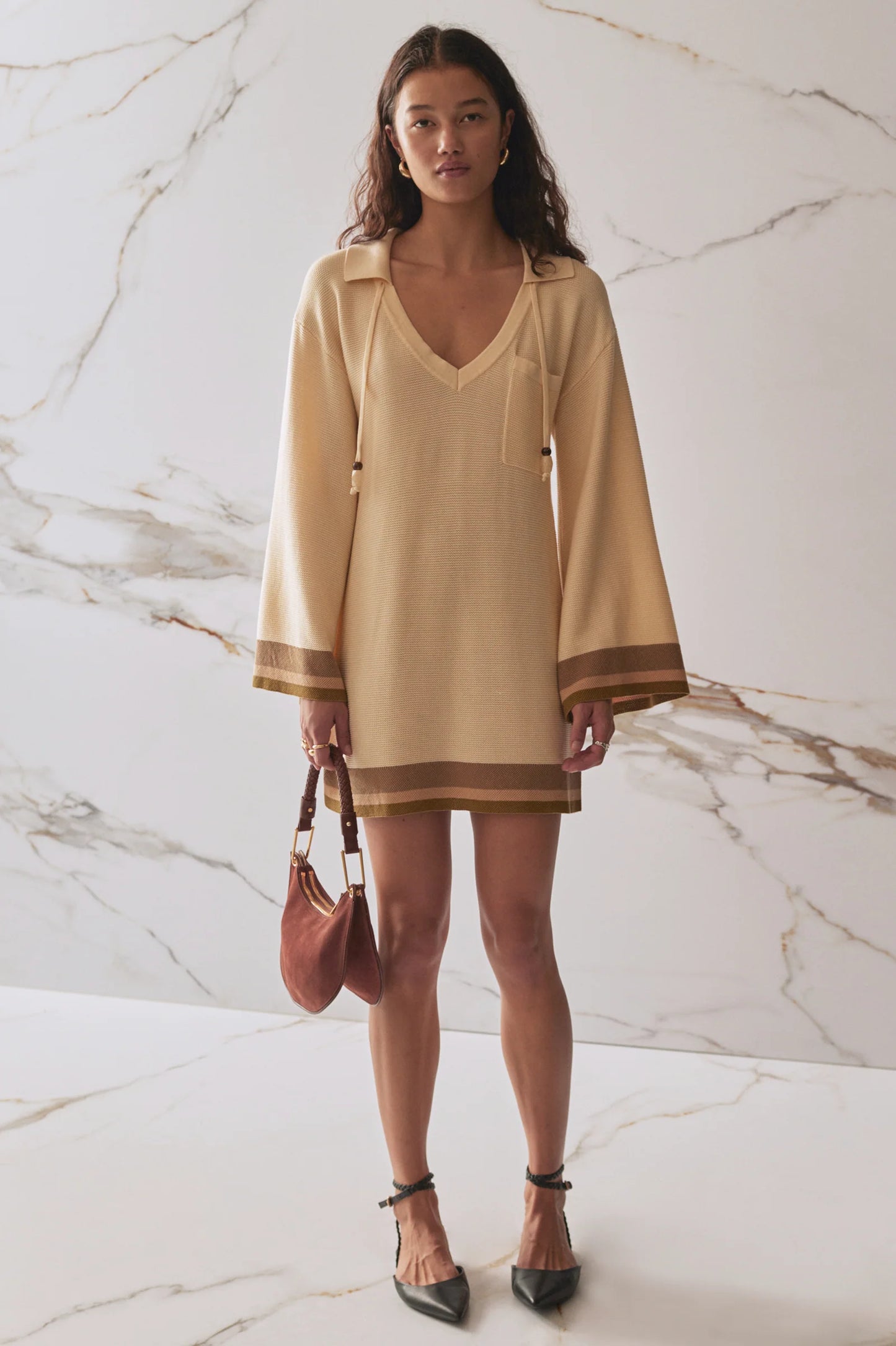 The Willlamina Knit Dress - Sycamore Stripe