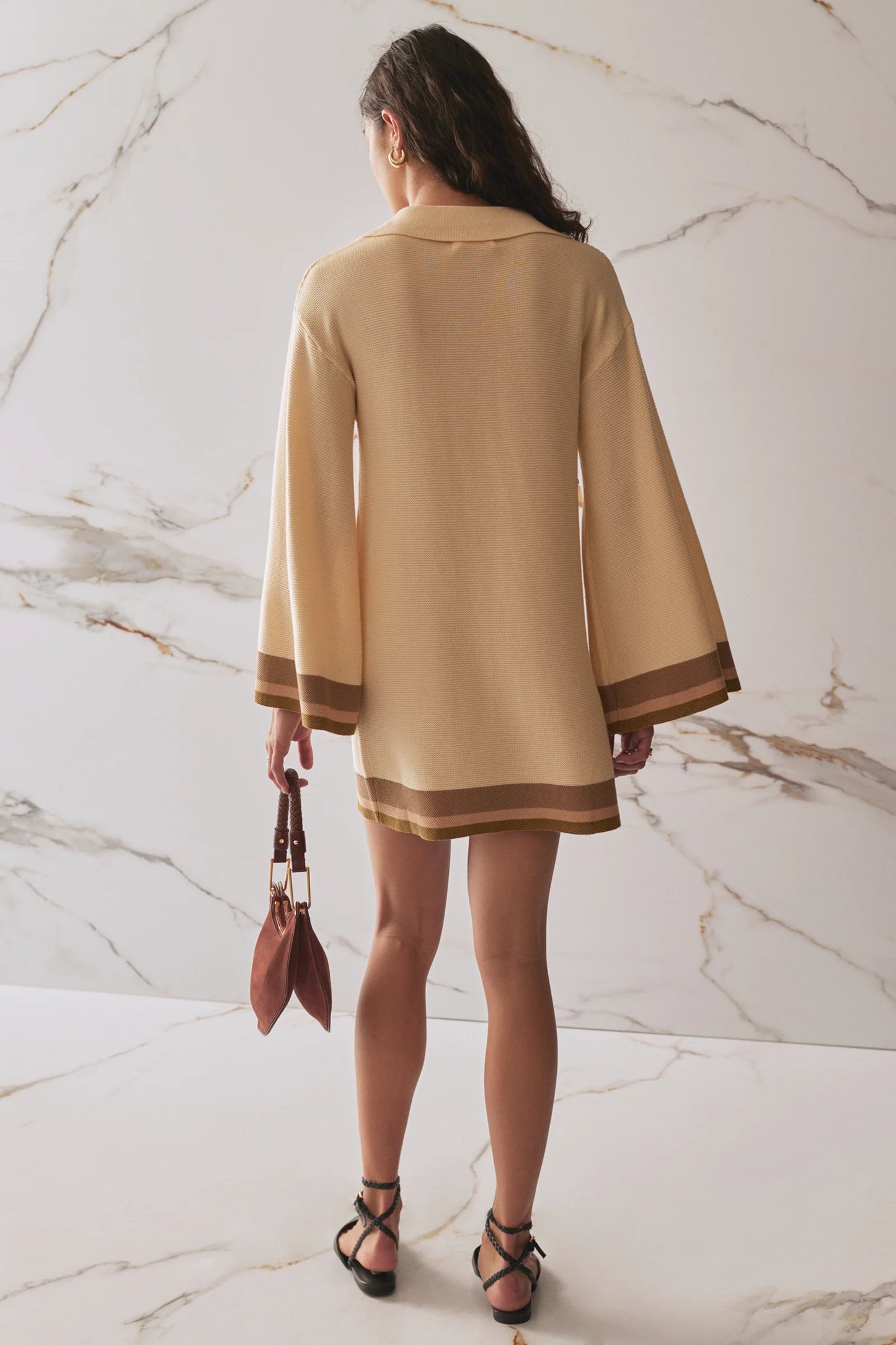 The Willlamina Knit Dress - Sycamore Stripe