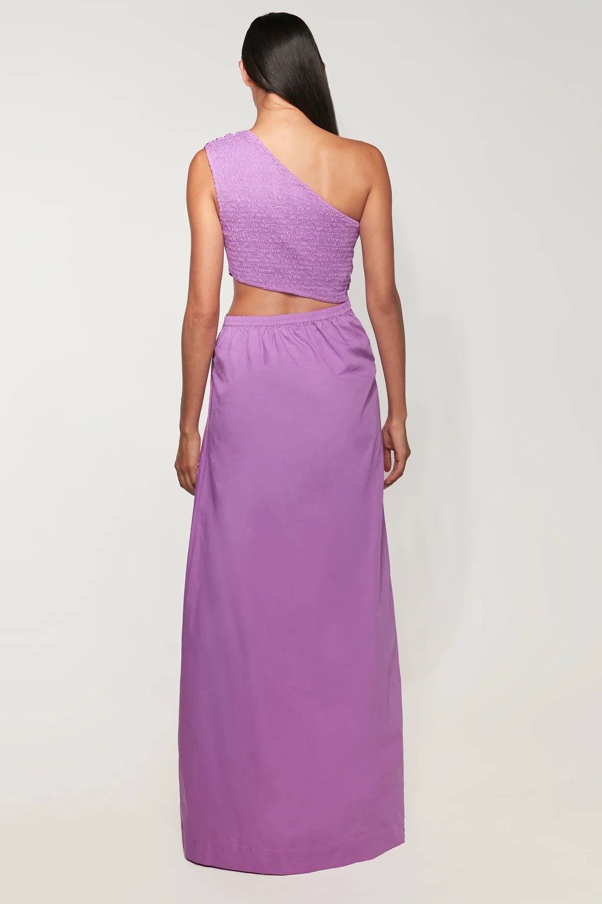 Asymmetrical Cut Out Maxi - True Purple