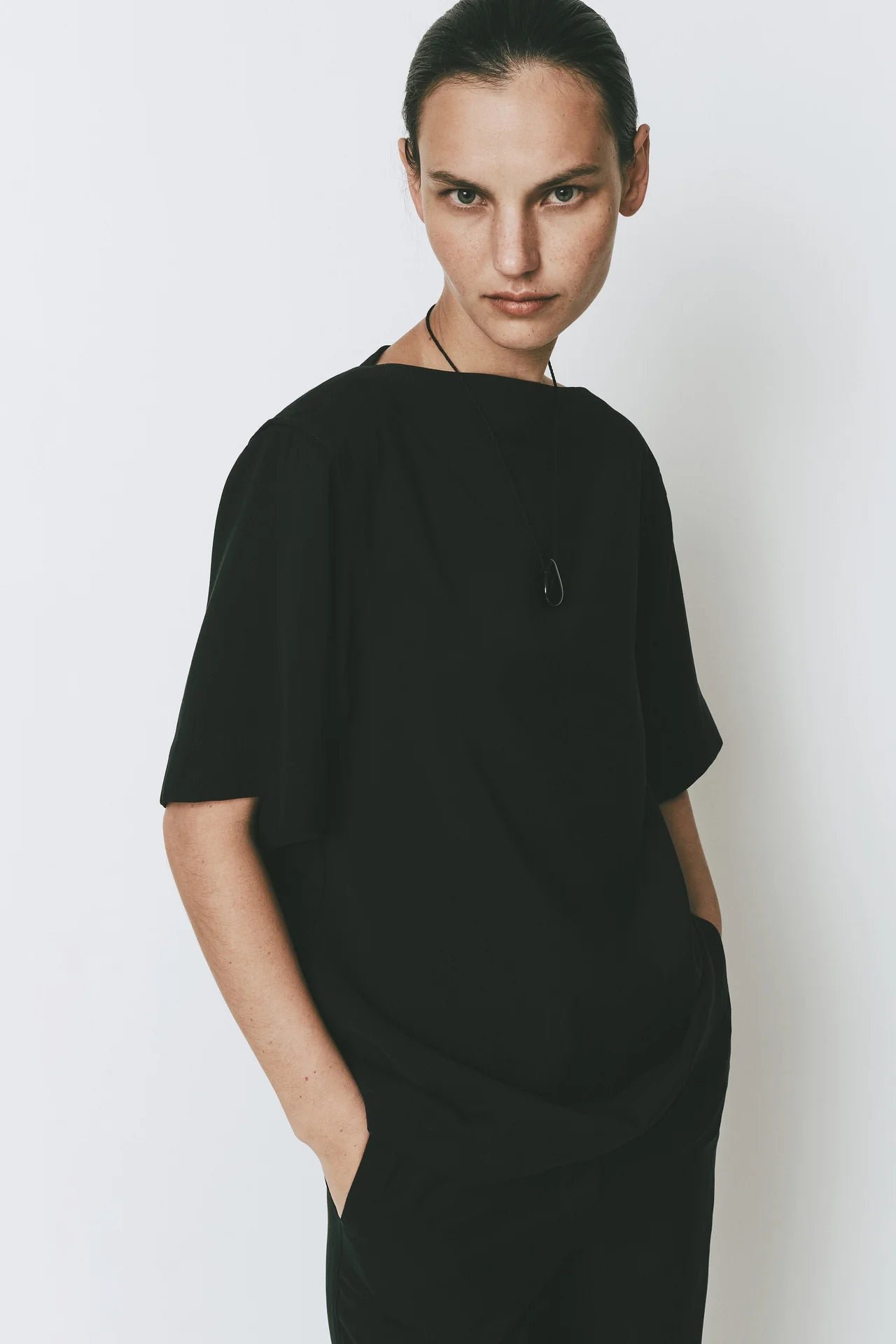 Haze Boatneck Top - Black