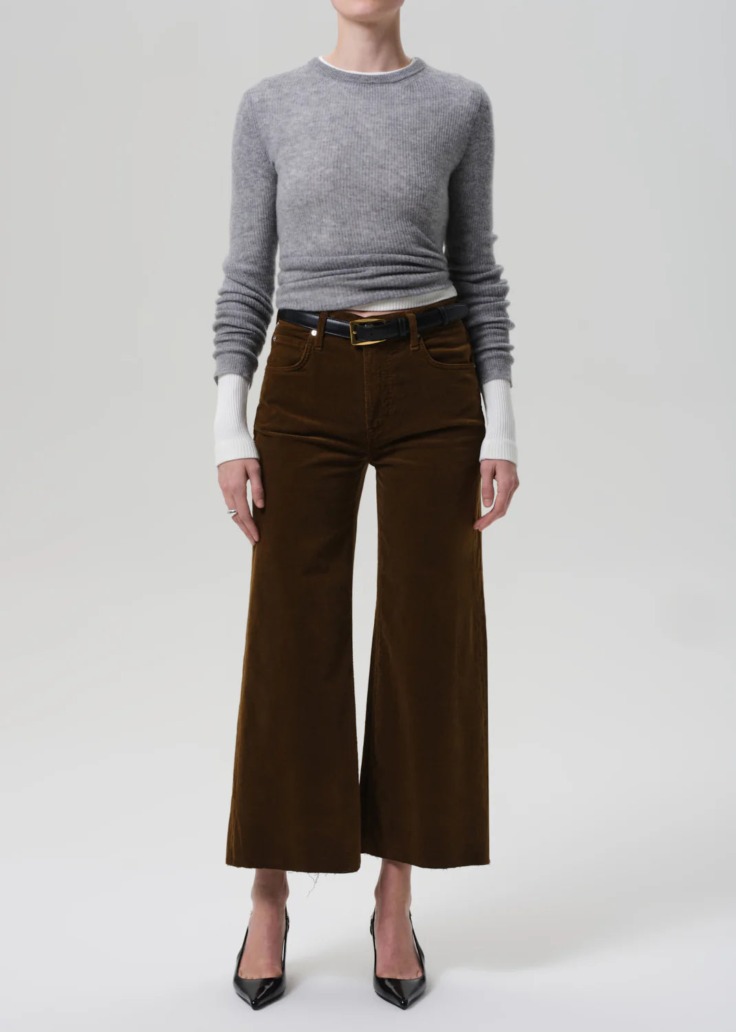 Lyra Wide Leg Crop - Mauka Cord