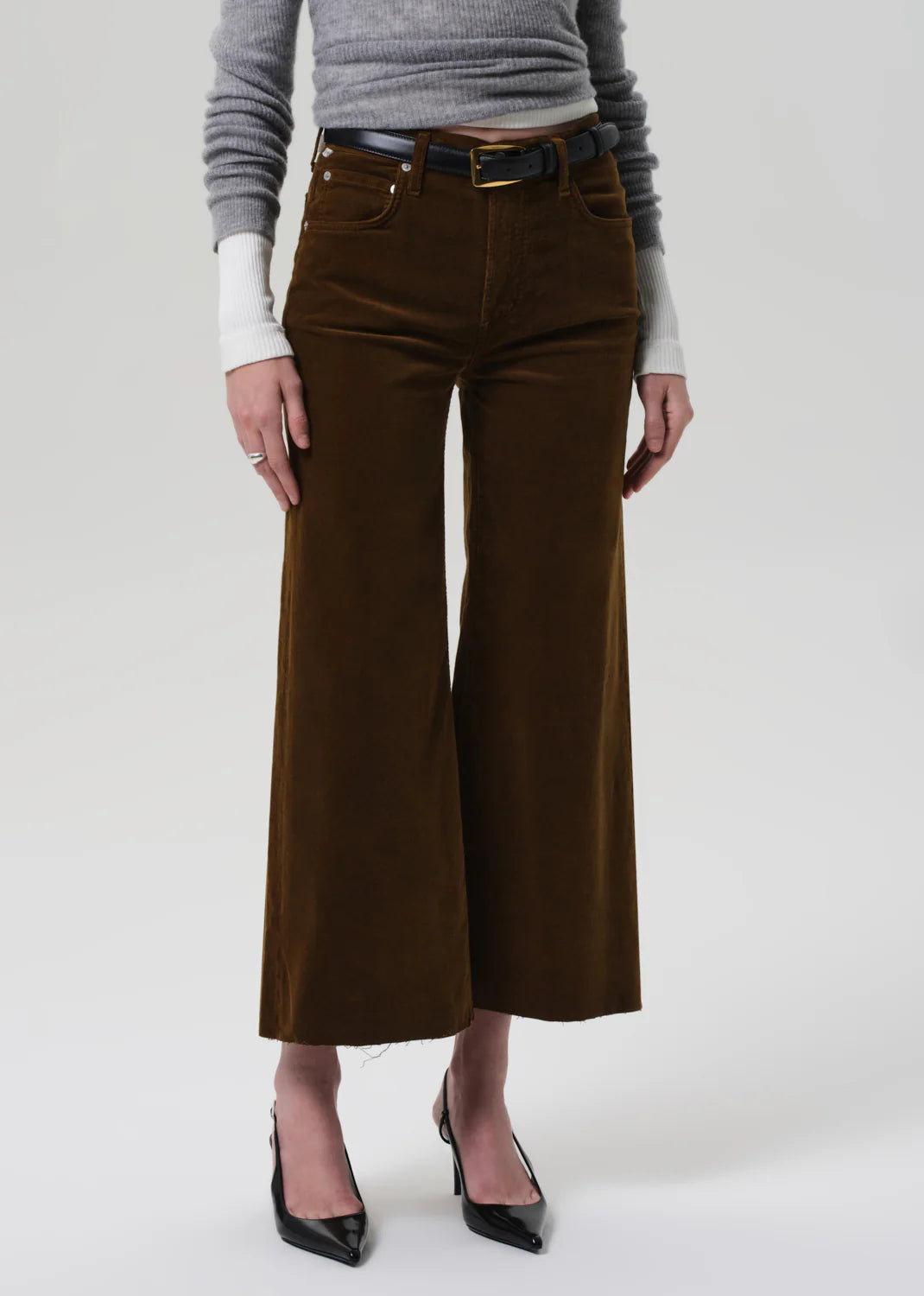 Lyra Wide Leg Crop - Mauka Cord