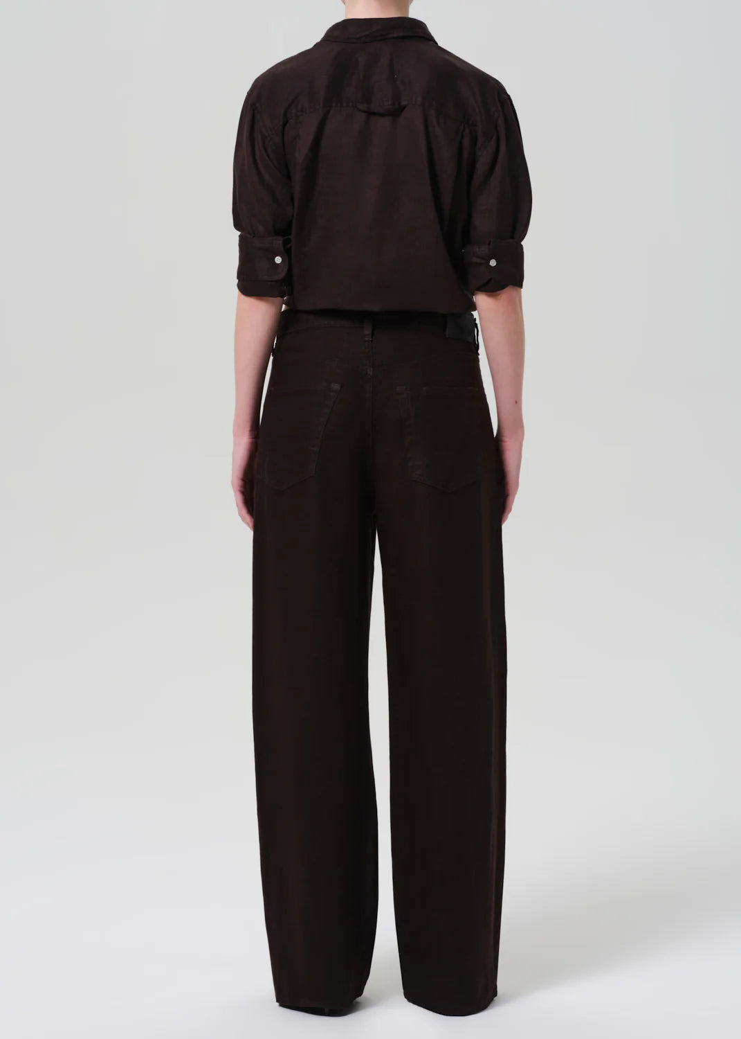 Brynn Drawstring Trouser - Chocolate Linen