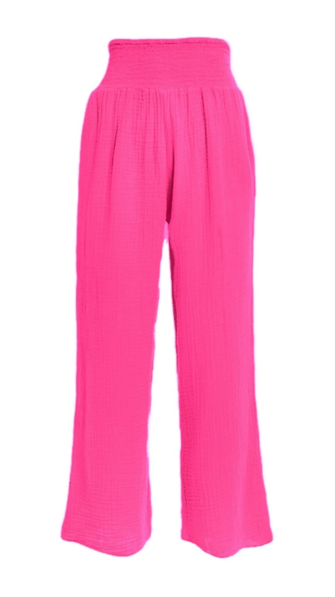 Smocked Pant - Hot Pink