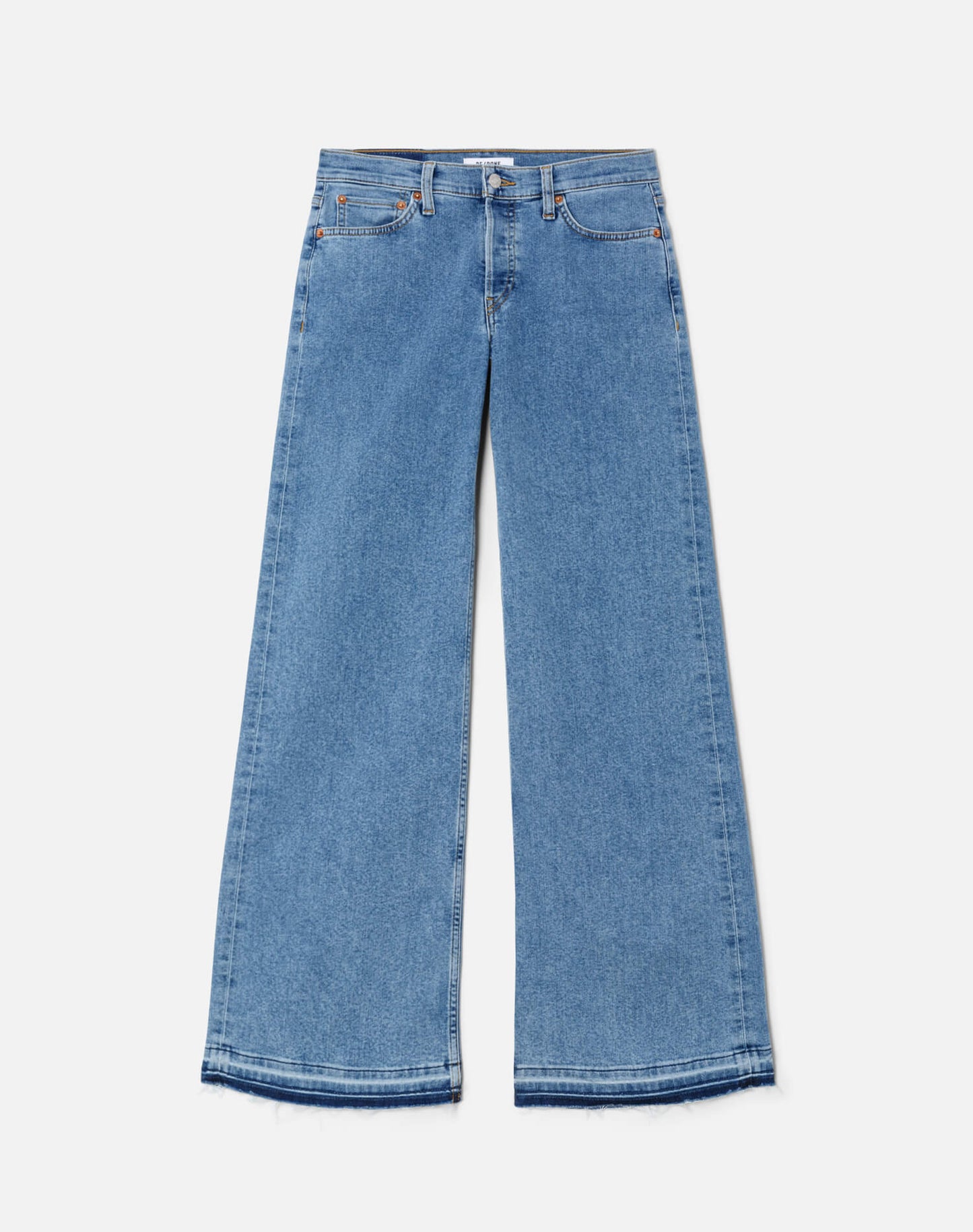 Mide Rise Wide Leg - Azulito