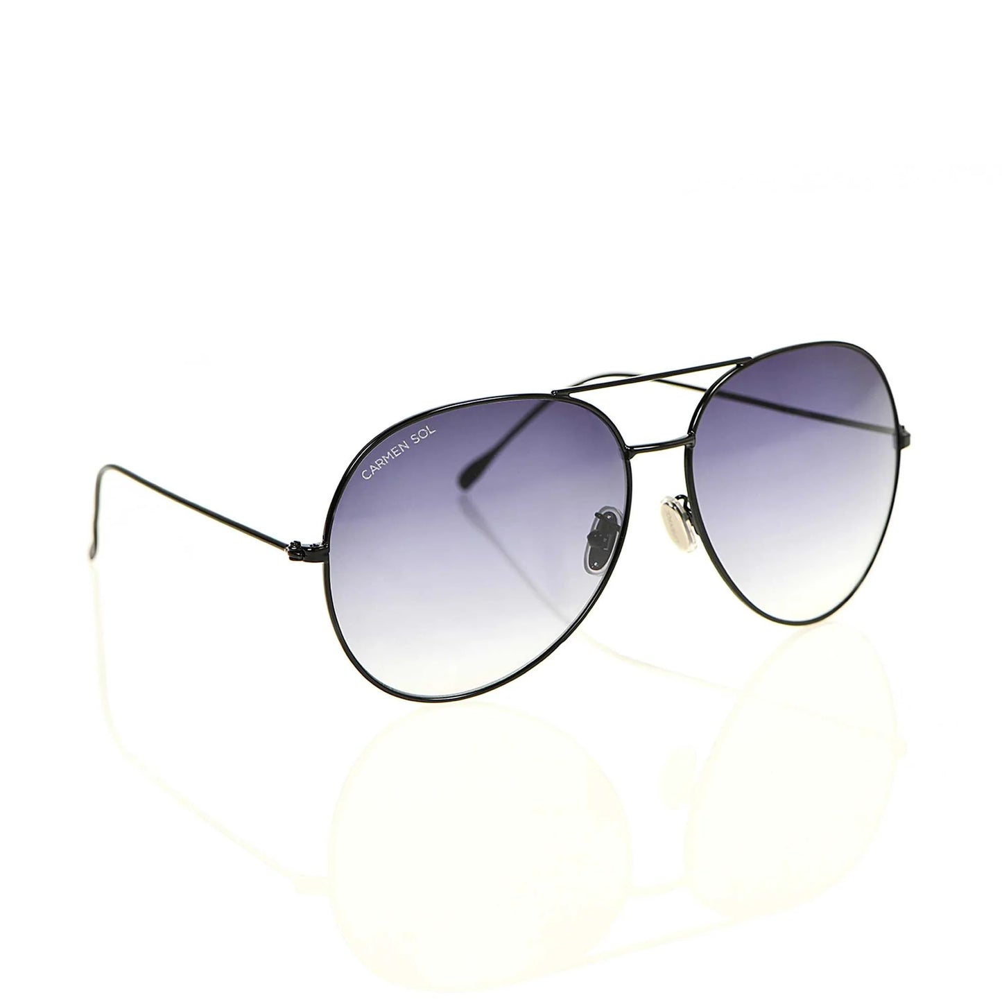 Black Aviator - Gradient Grey
