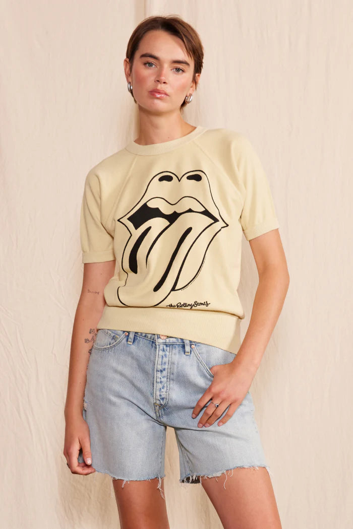 Rolling Stones Ivory Raglan Pullover