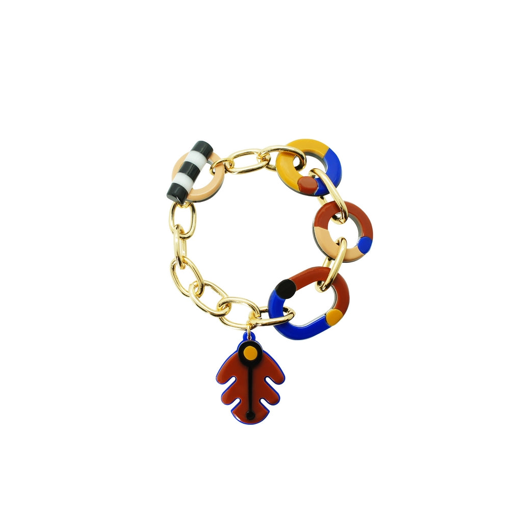 Bracelet Bromelias Leaf - Bic Blue