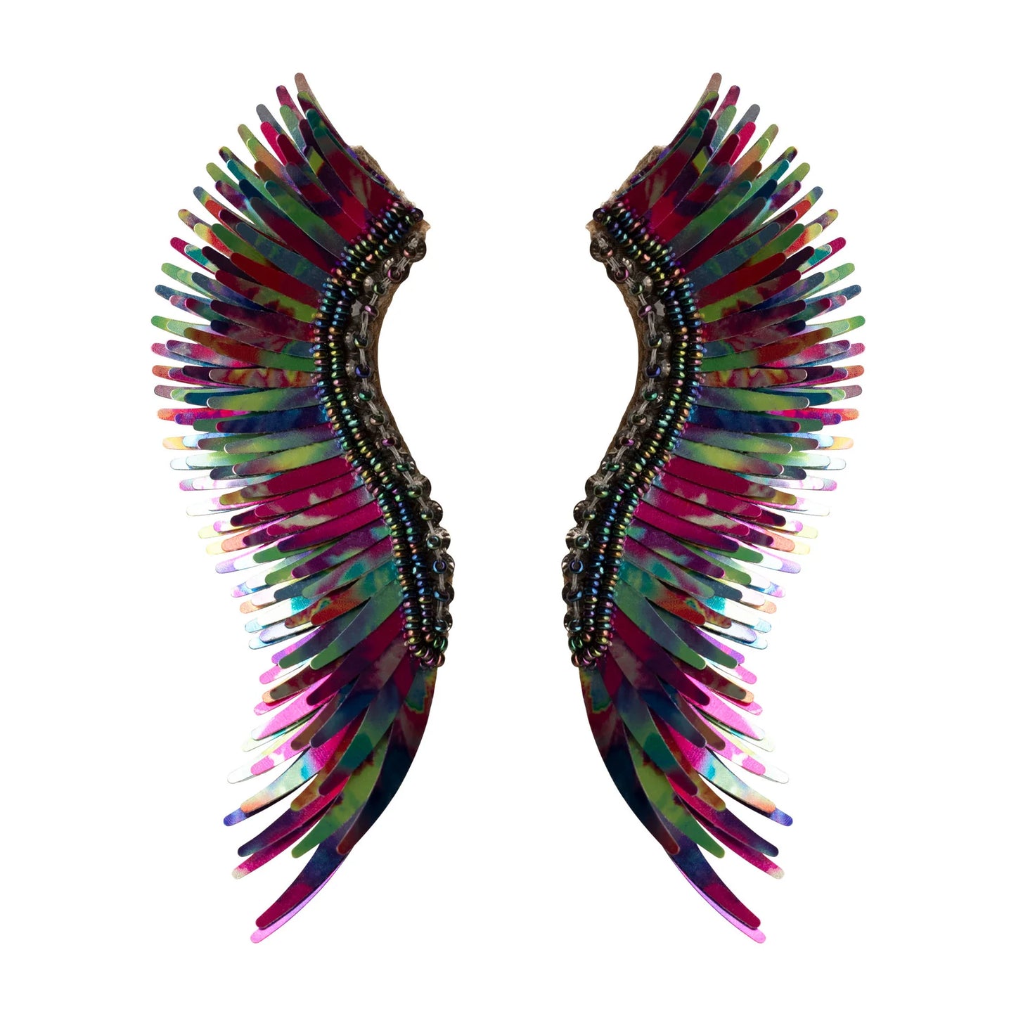 Metallic Black Rainbow - Madeline Earrings