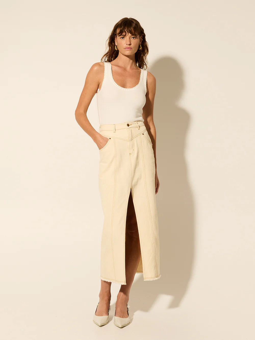 Elena Skirt - Cream