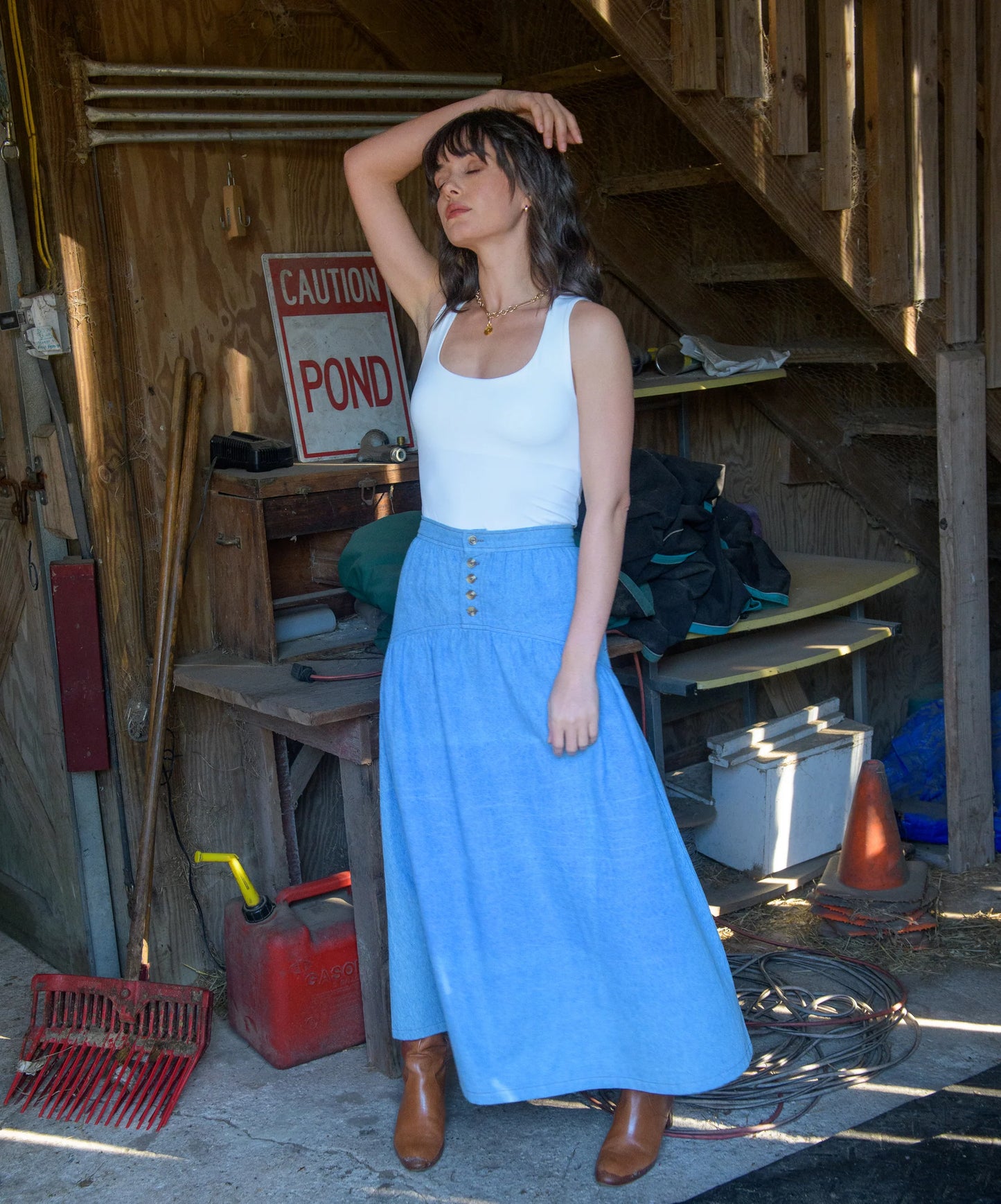 Phoebe Skirt - Denim