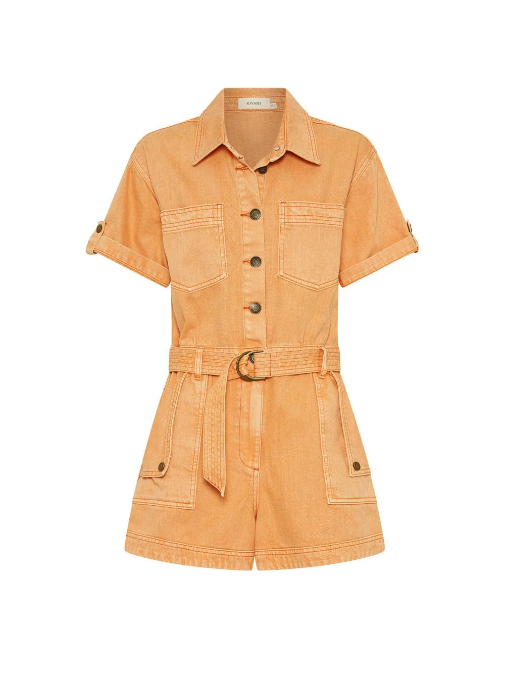 Brae Playsuit - Coral