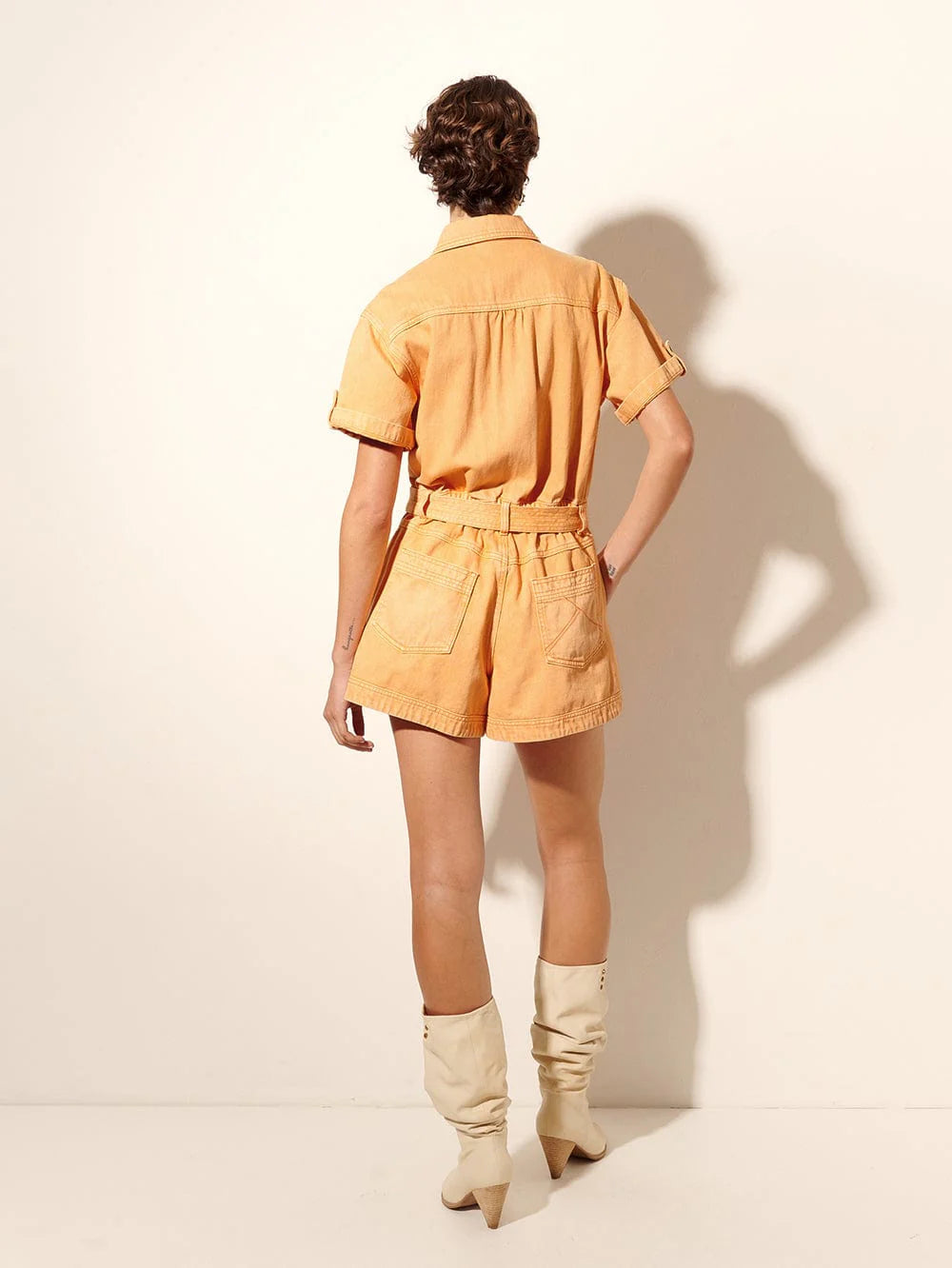 Brae Playsuit - Coral