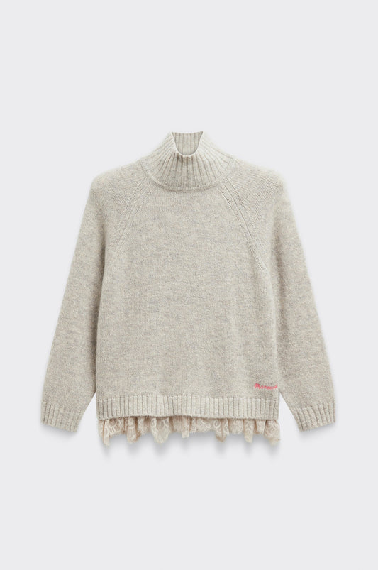 Wood Turtleneck - Ecru