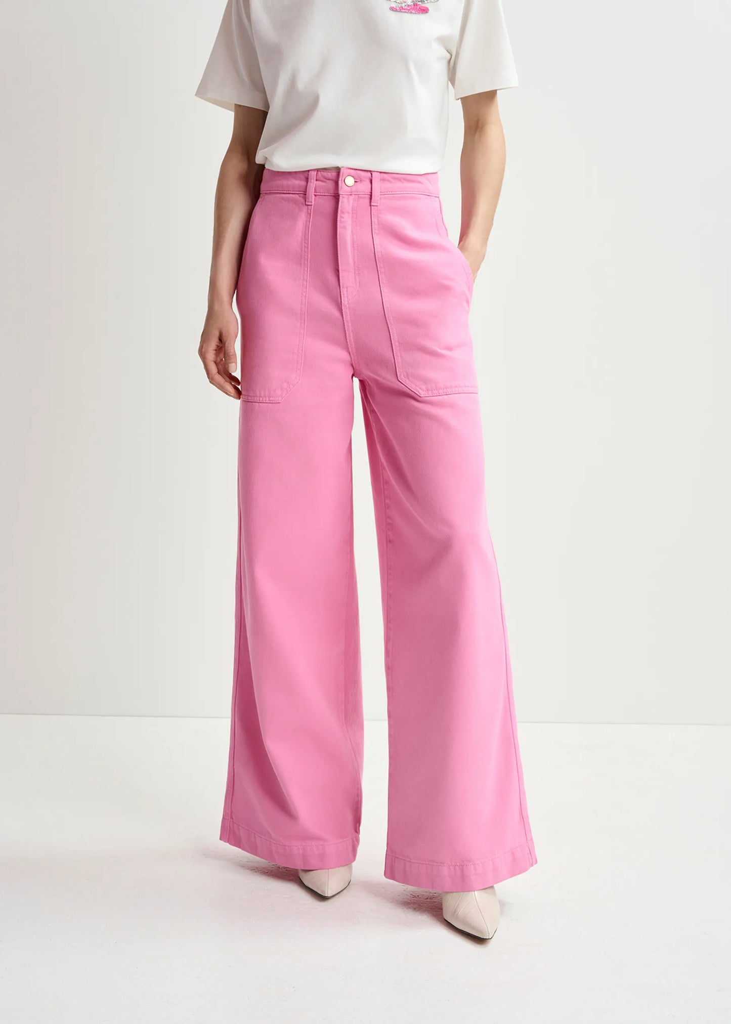 Homerus Flared Jeans - Lipgloss