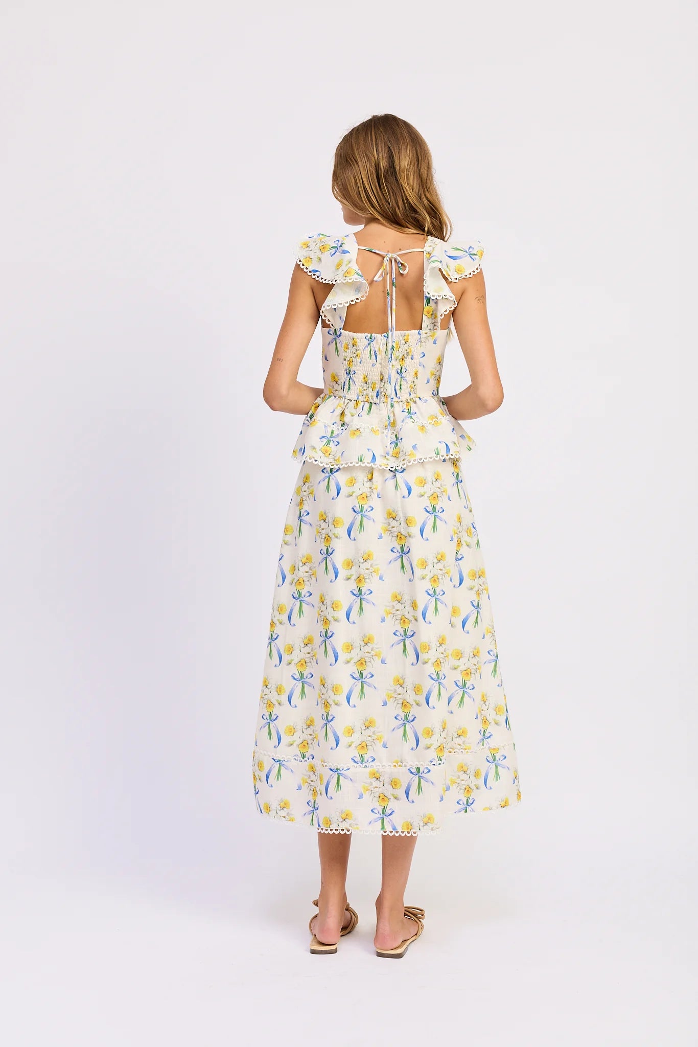 Audrey Skirt - Yellow/Blue/White