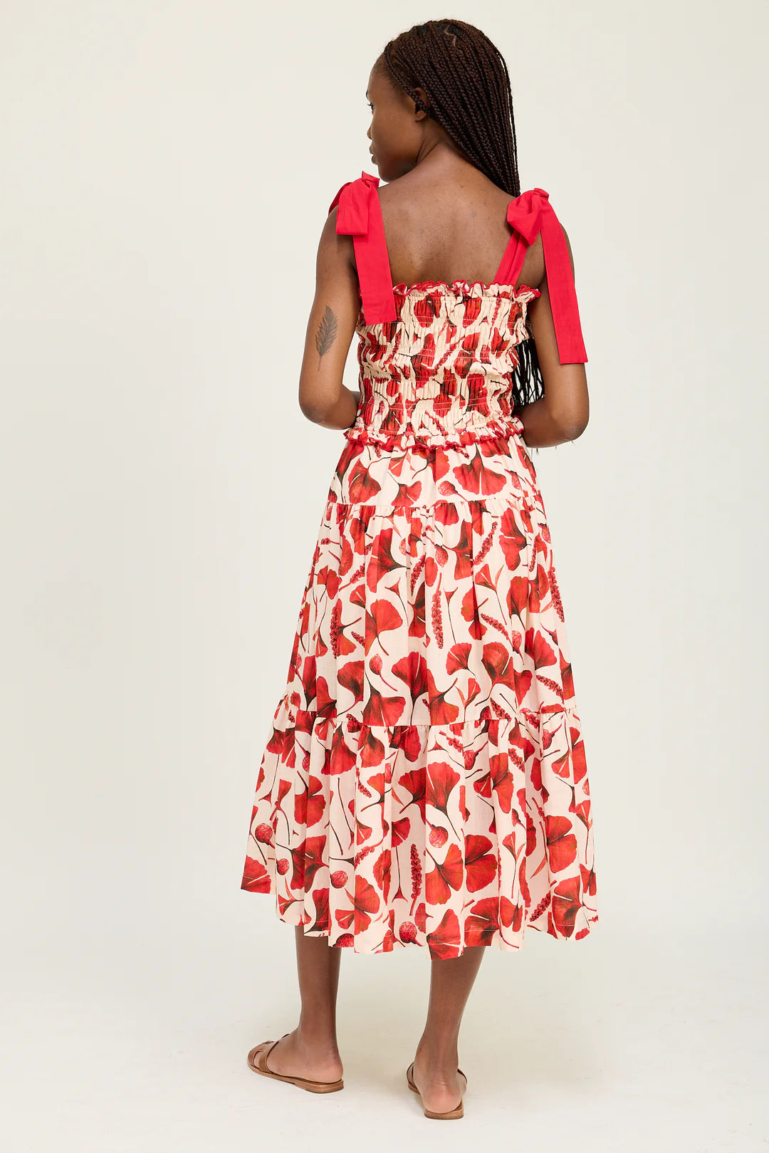 Josie Maxi Dress - Natural Red