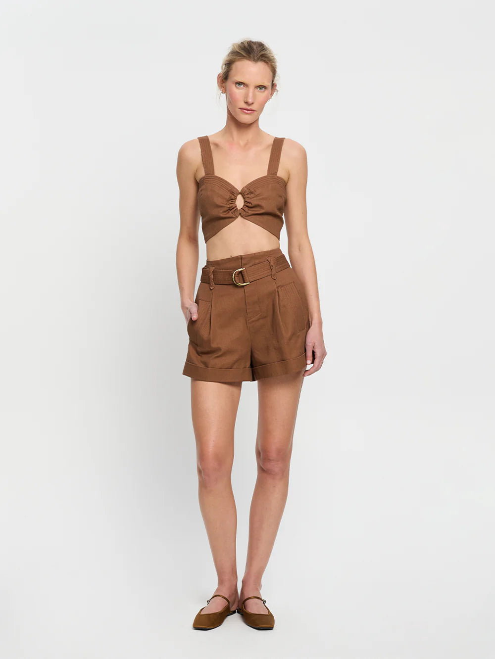 Pearla Short - Brown