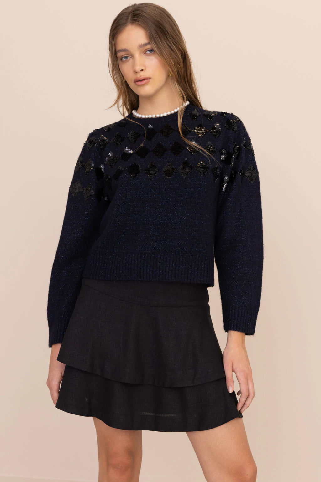 Mondrian Sweater - Navy