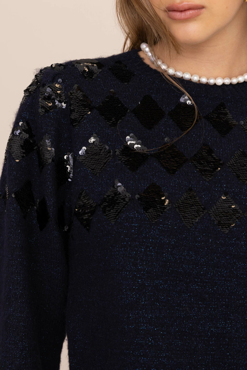 Mondrian Sweater - Navy