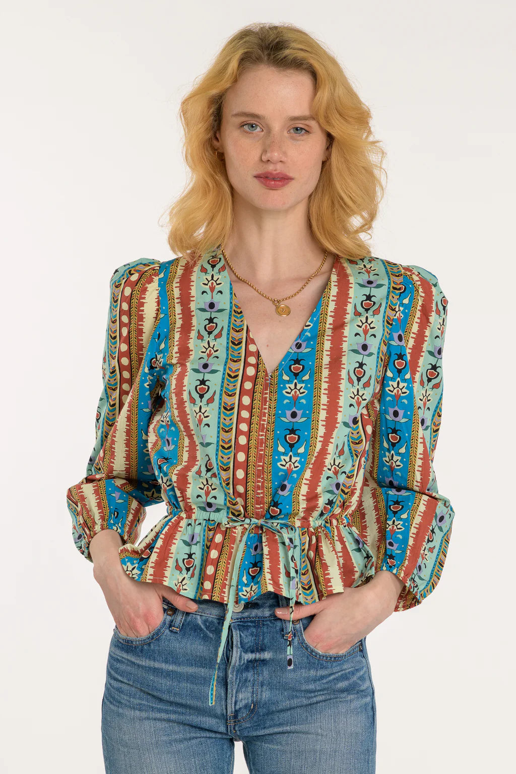 Sloane Top - Serape Stripe