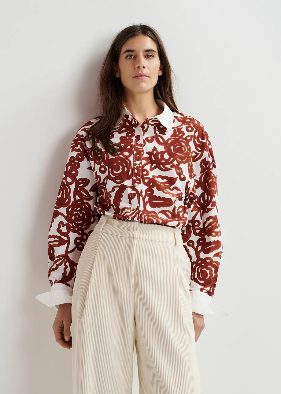 Gofle Contrast Collar Shirt