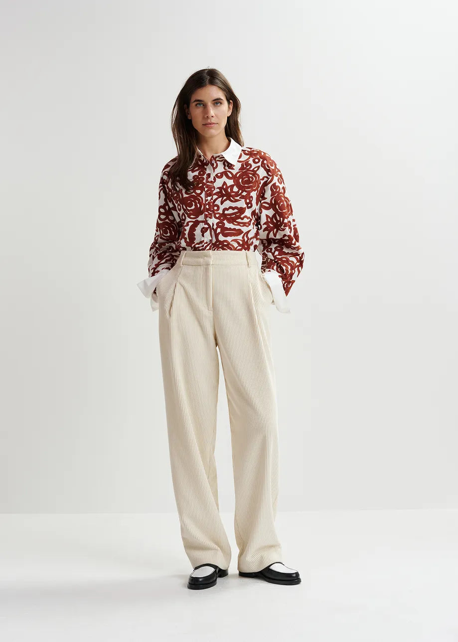 Gofle Contrast Collar Shirt