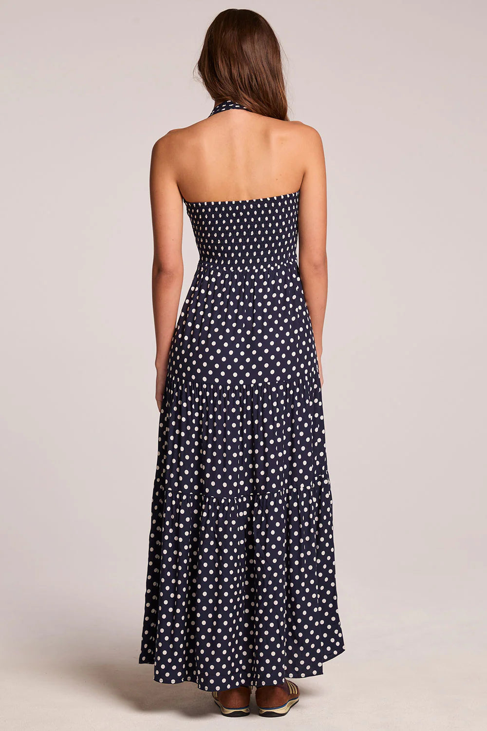 Siren Navy Spot Maxi Dress