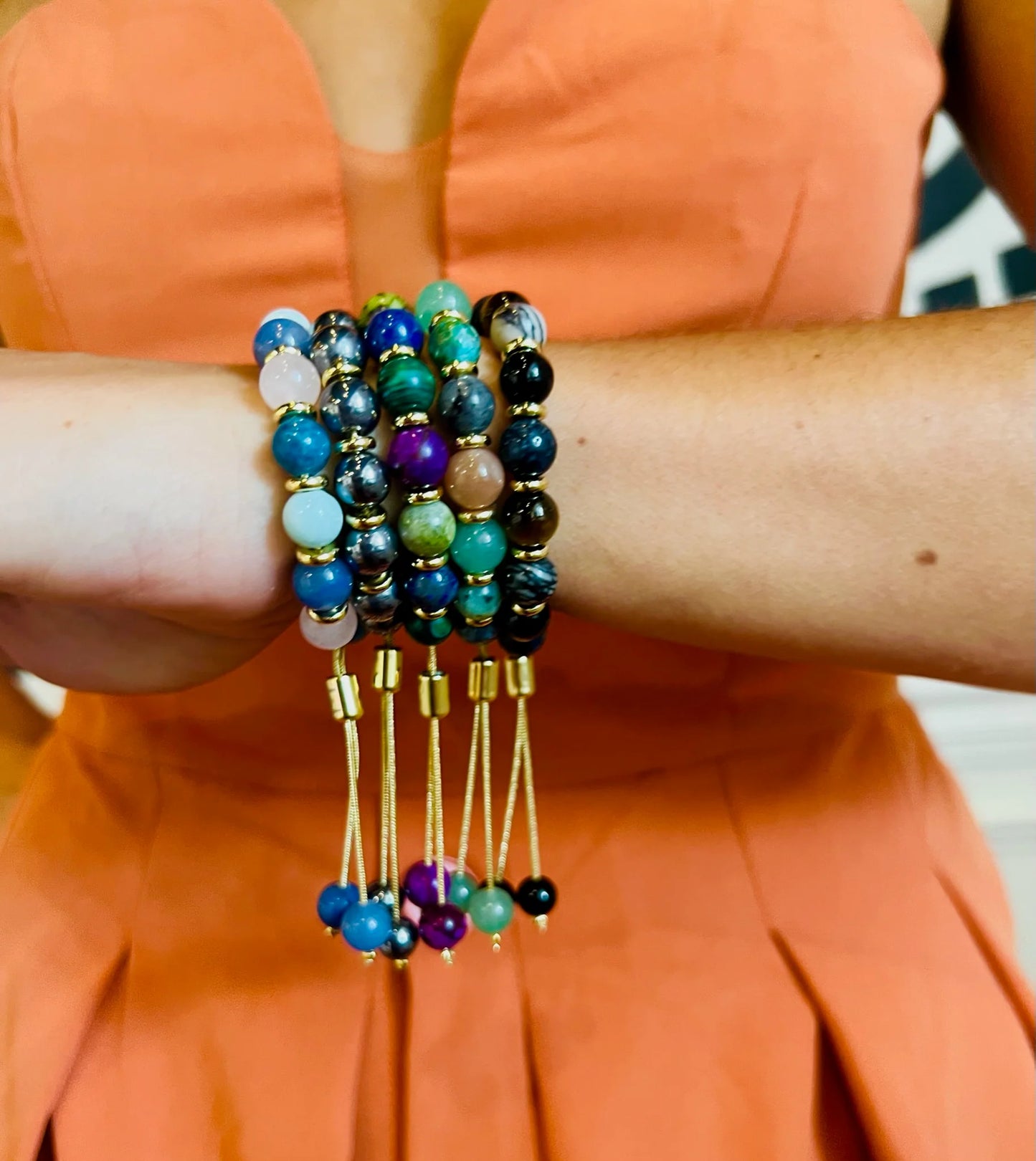 Purple - Palette Bead Bracelet