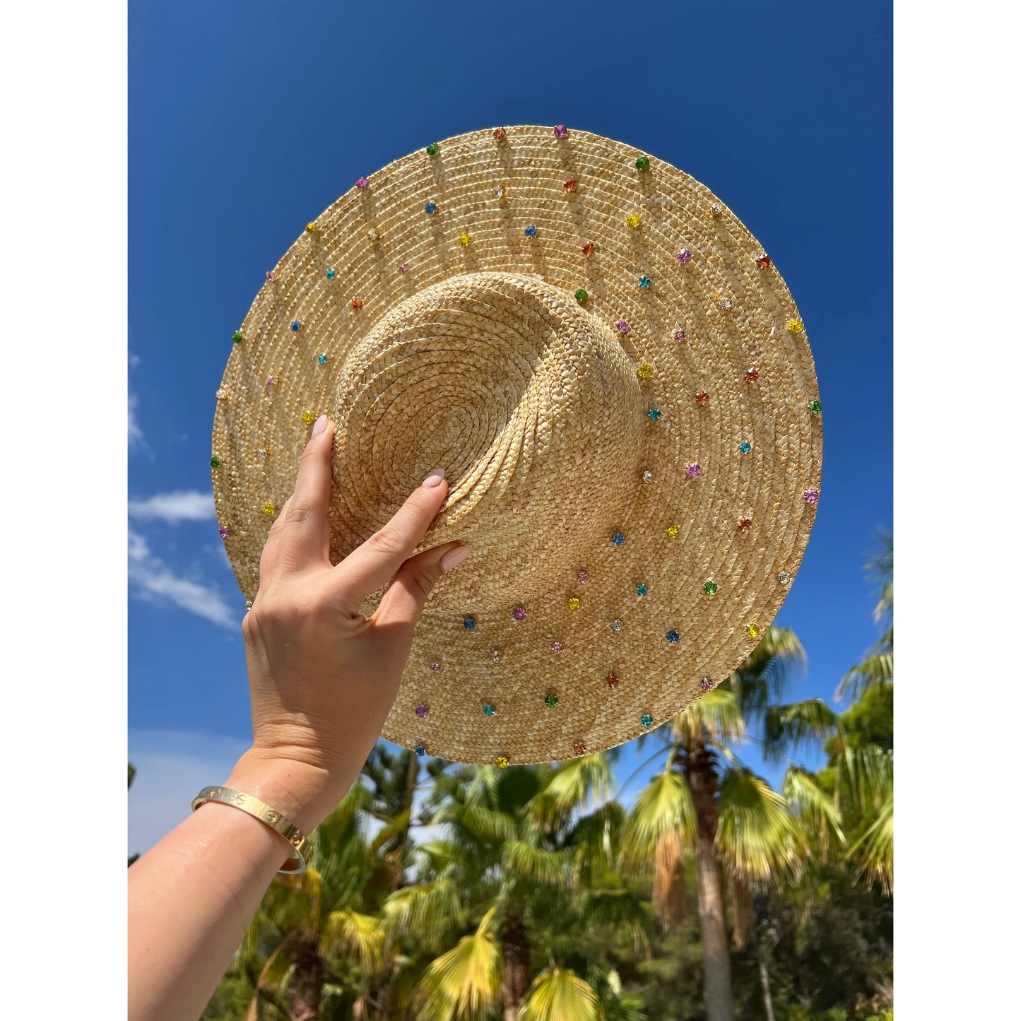 Roma Rainbow Crystal Hat