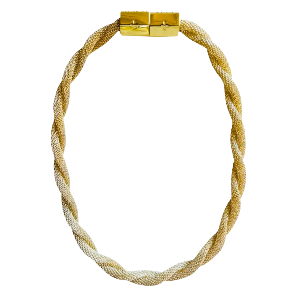 Twisted Mesh Necklace - Gold – Paces