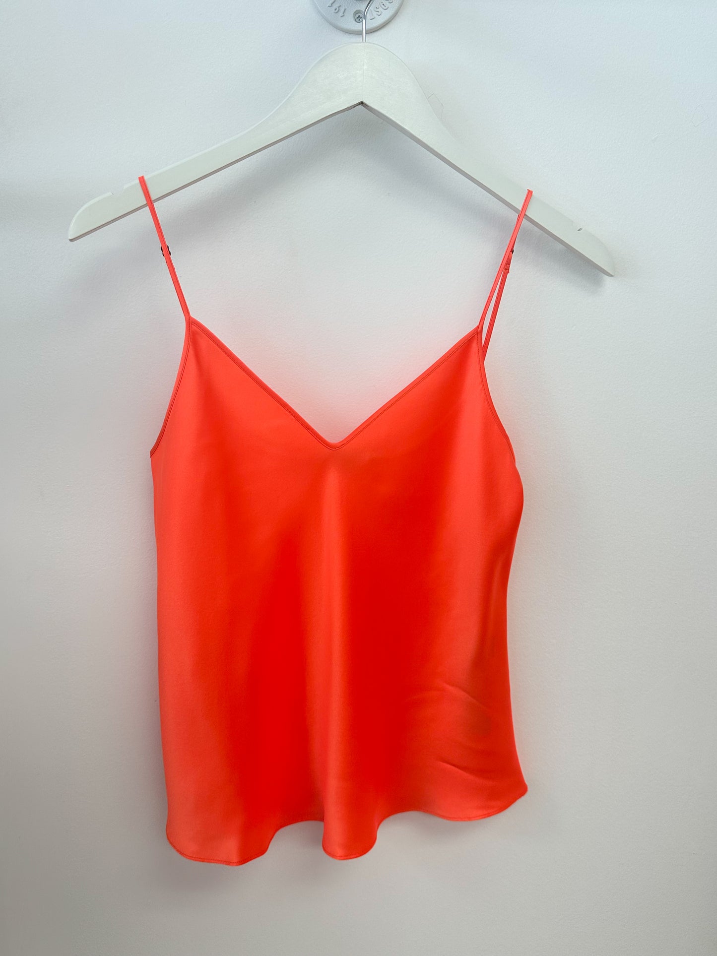 Silk Charmeuse Bias Cami - Orange