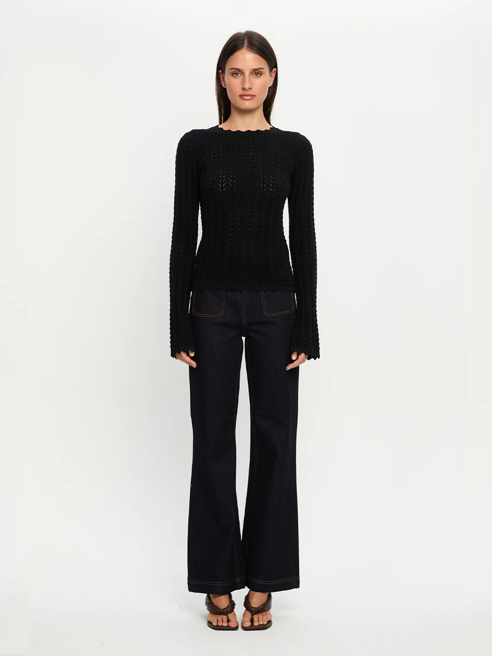 Logan Knit Top - Black