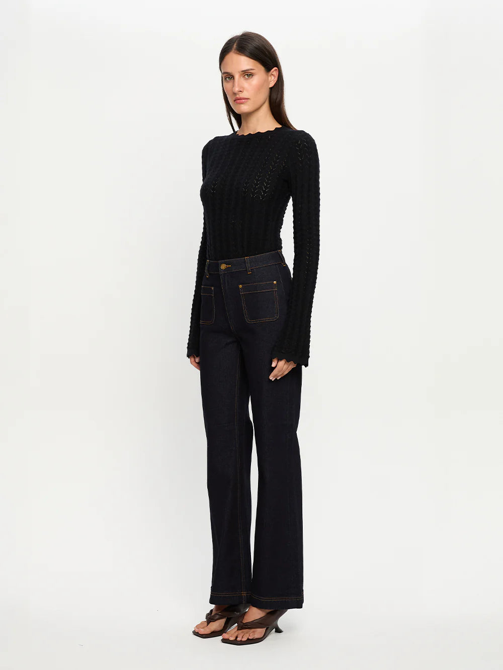 Logan Knit Top - Black