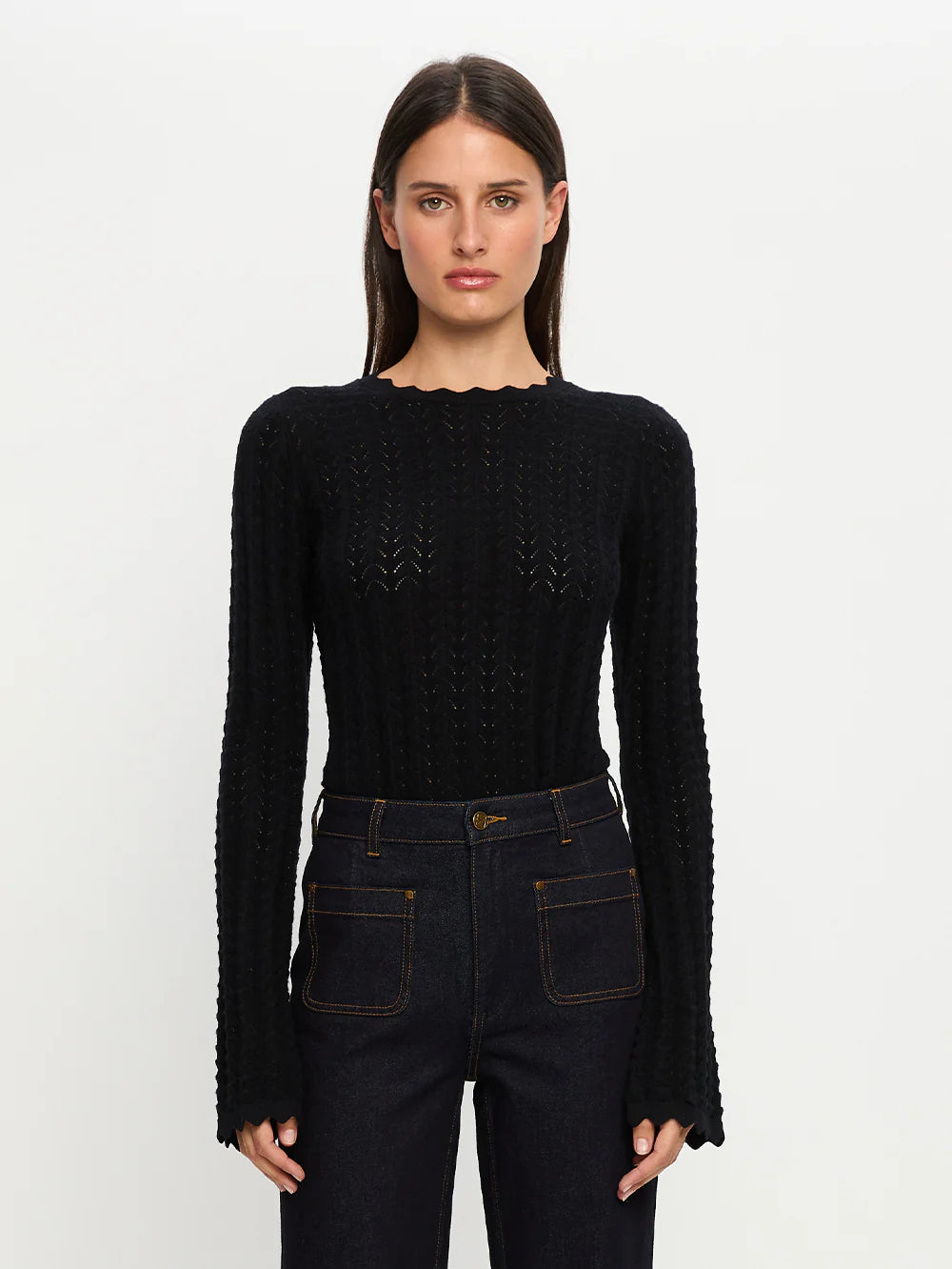 Logan Knit Top - Black
