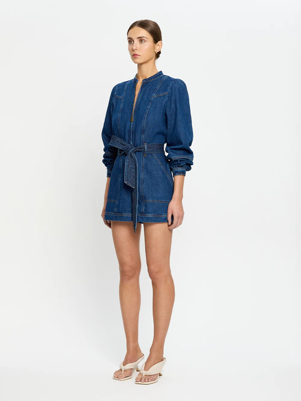 Lourdes Denim Playsuit