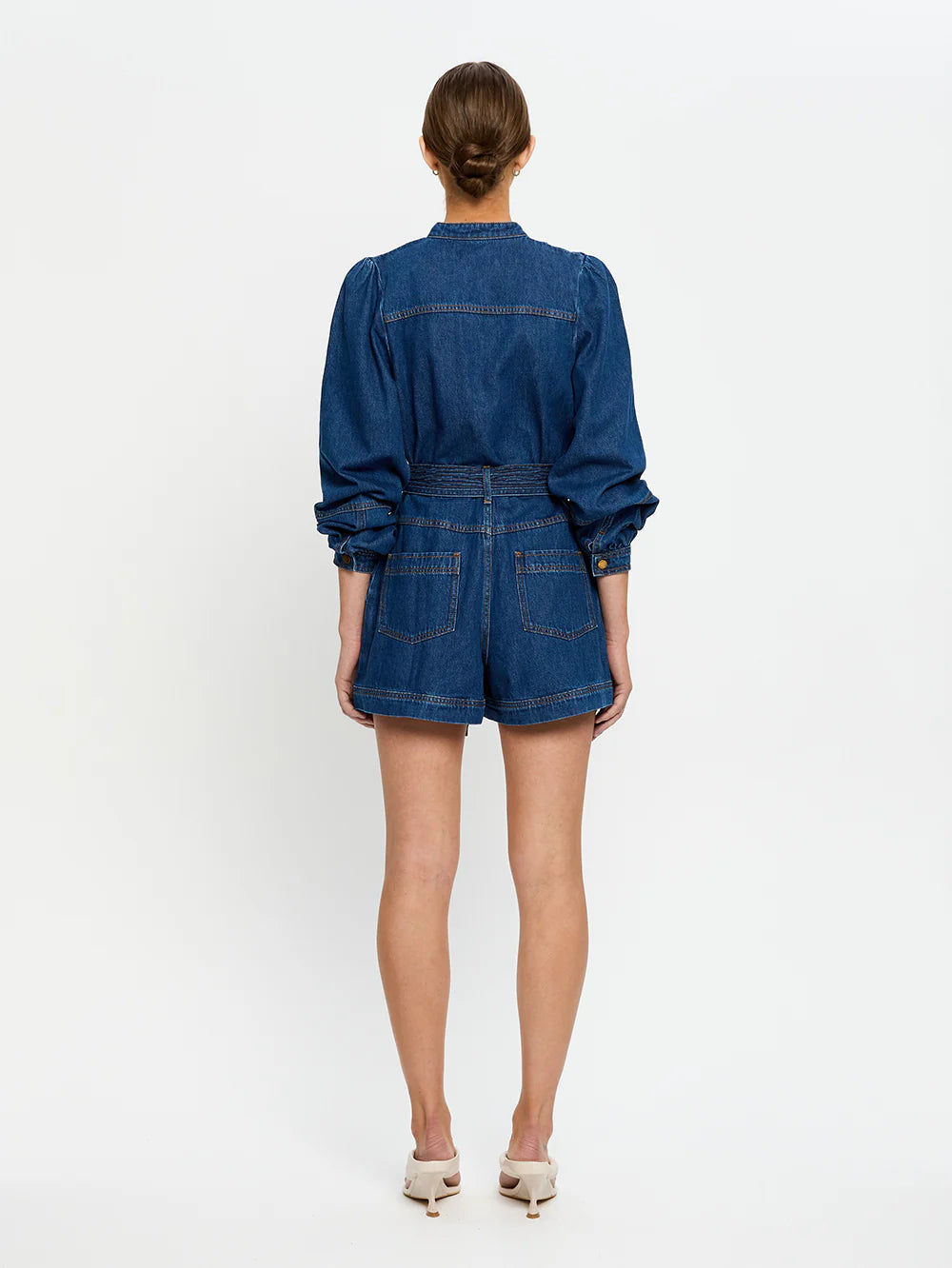 Lourdes Denim Playsuit