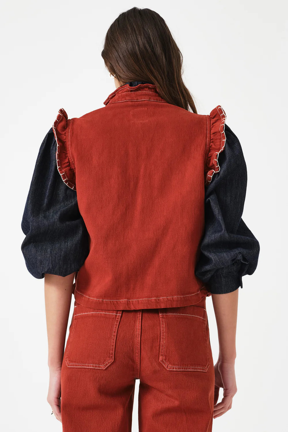 Pablo Waist Coat - Rust