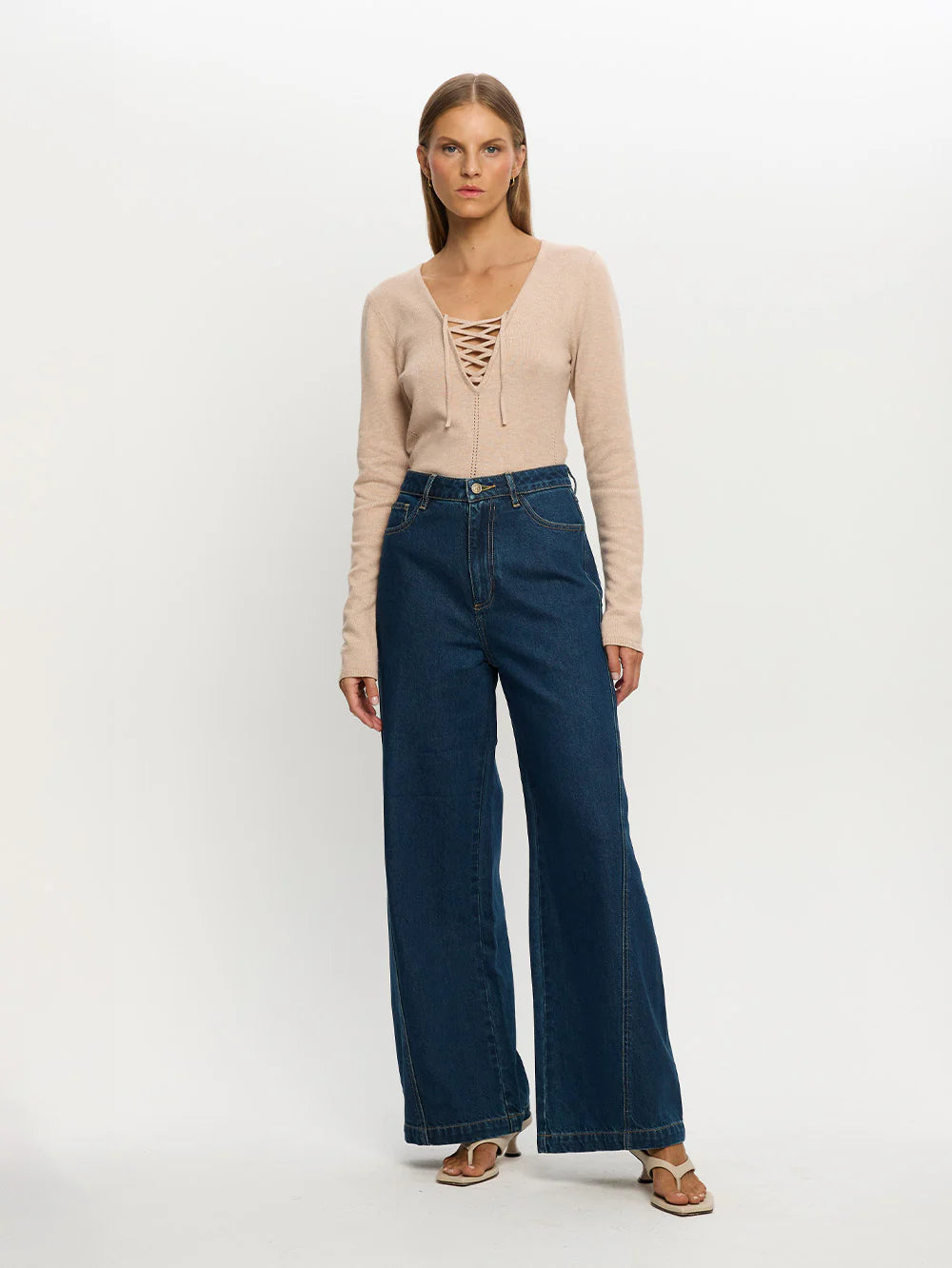 Malia Knit Top - Cream